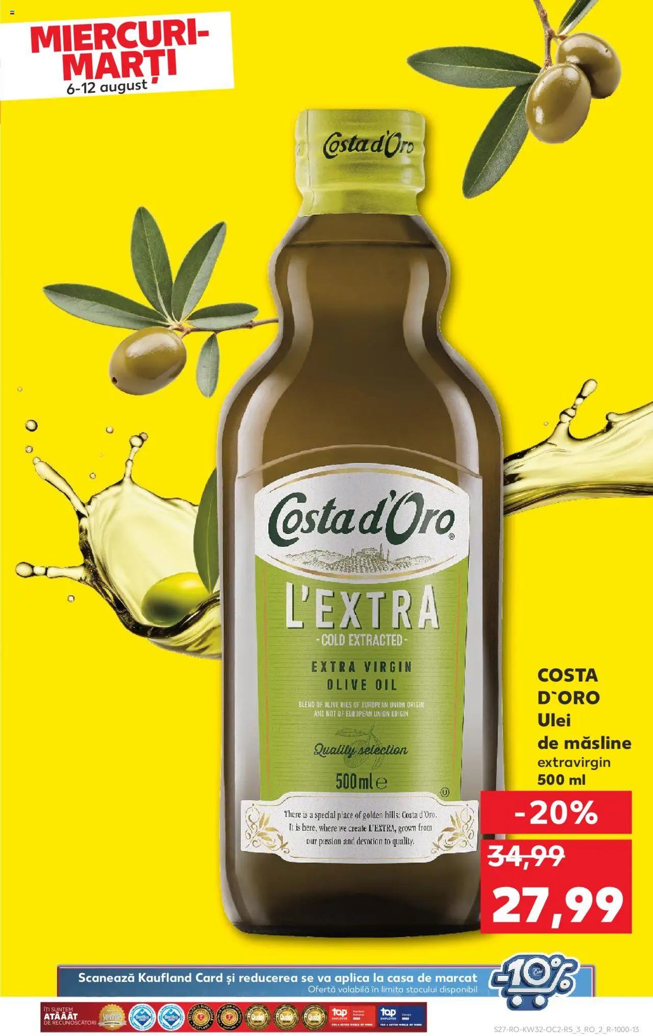 Catalog Kaufland - Tulcea – valabil de la 06.08.2025 | Pagină: 27 | Produse: Măsline, Ulei
