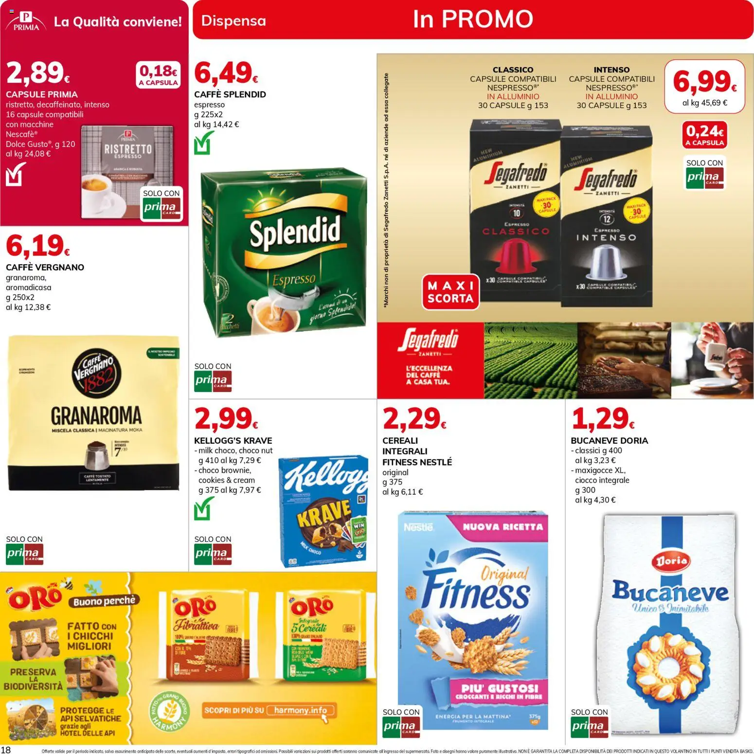 Volantino Basko del 28.10.2025 | Pagina: 18 | Prodotti: Caffè, Cereali, Alluminio