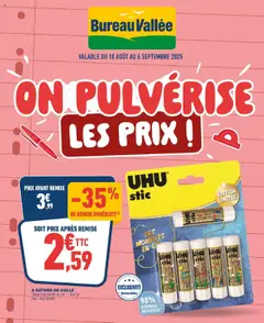 Bureau Vallée - Prévisualisation de Bureau Vallée - On pulvérise les prix ! valide à partir de 17.08.2025