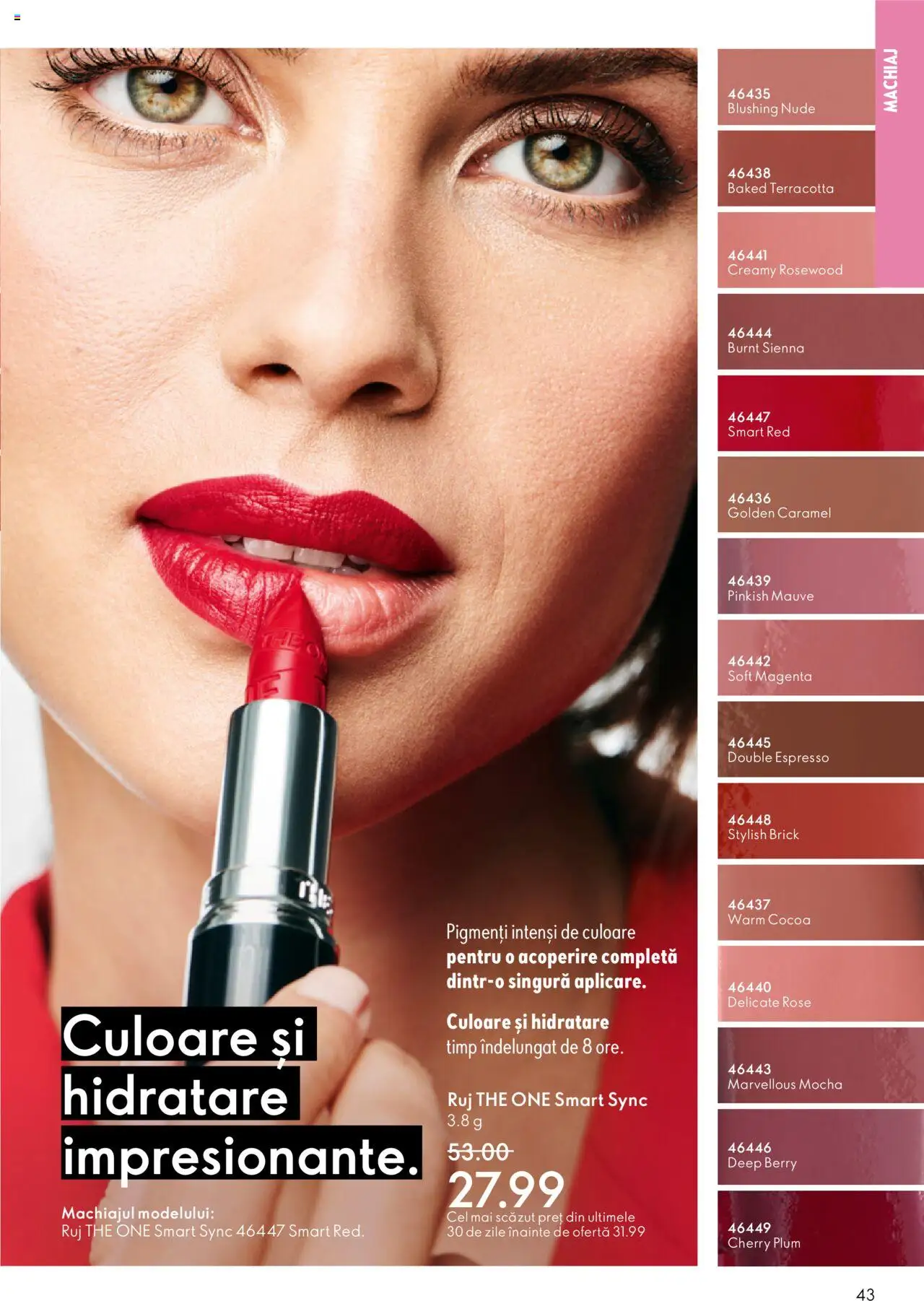 Noul catalog Oriflame – valabil de la 01.10.2025 | Pagină: 43 | Produse: Machiaj, Ruj