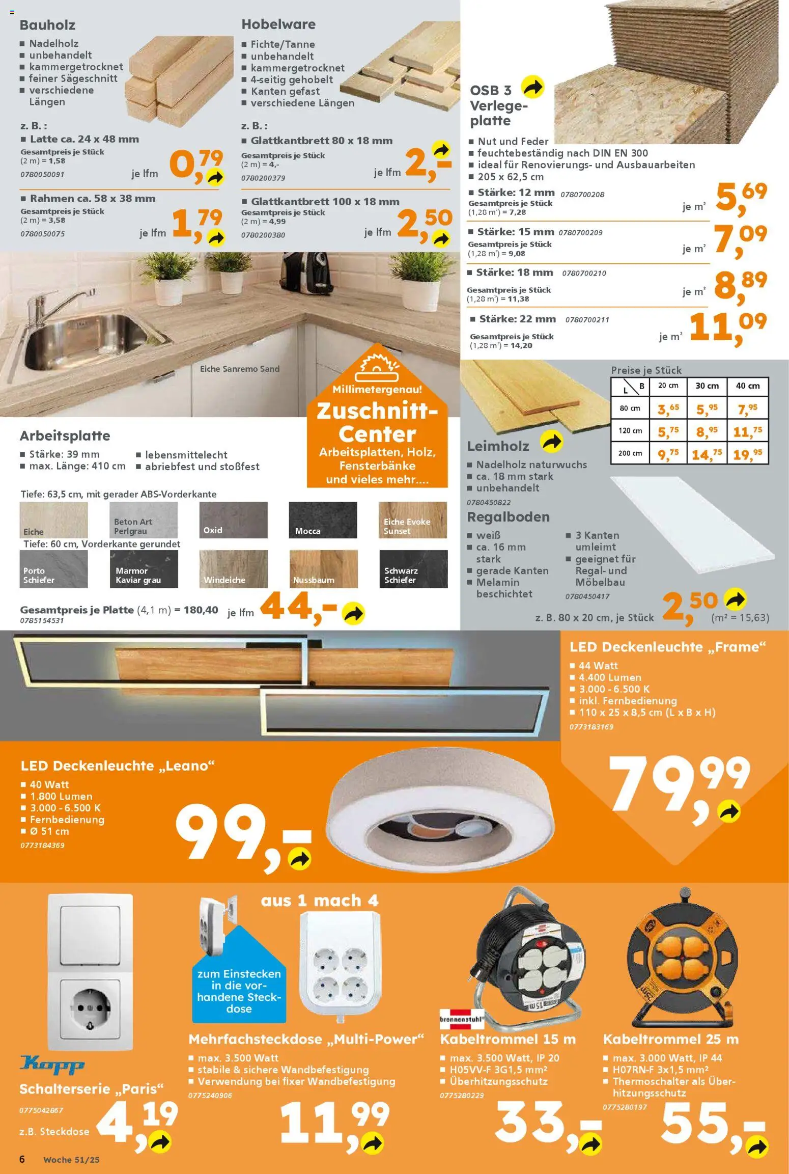 Globus Baumarkt prospekt Dresden	 – gültig ab 15.12.2025 | Seite: 6 | Produkte: Regal, Steckdose