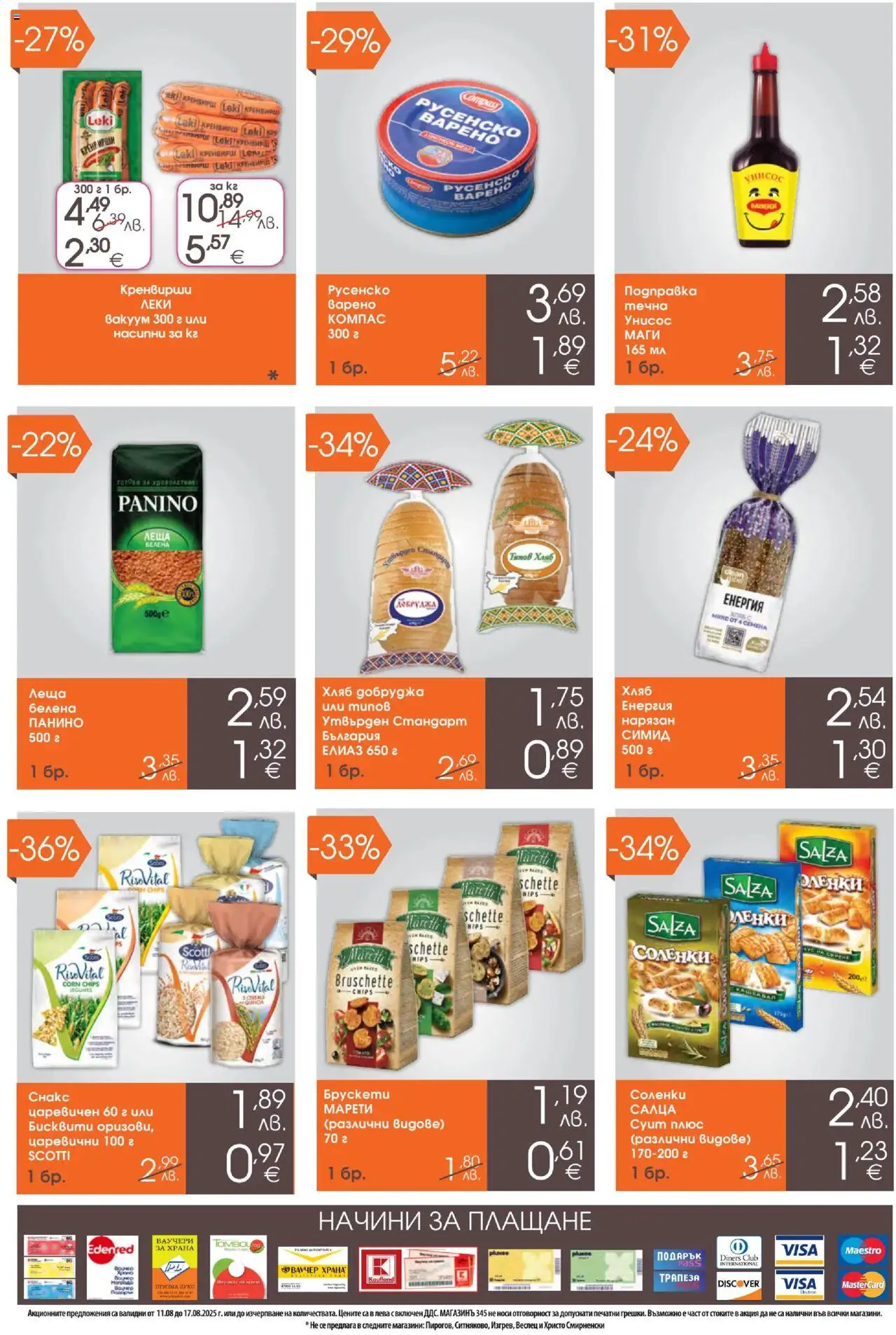  | Страница: 3 | Продукти: Хляб, Кренвирши, Подправка, Леща