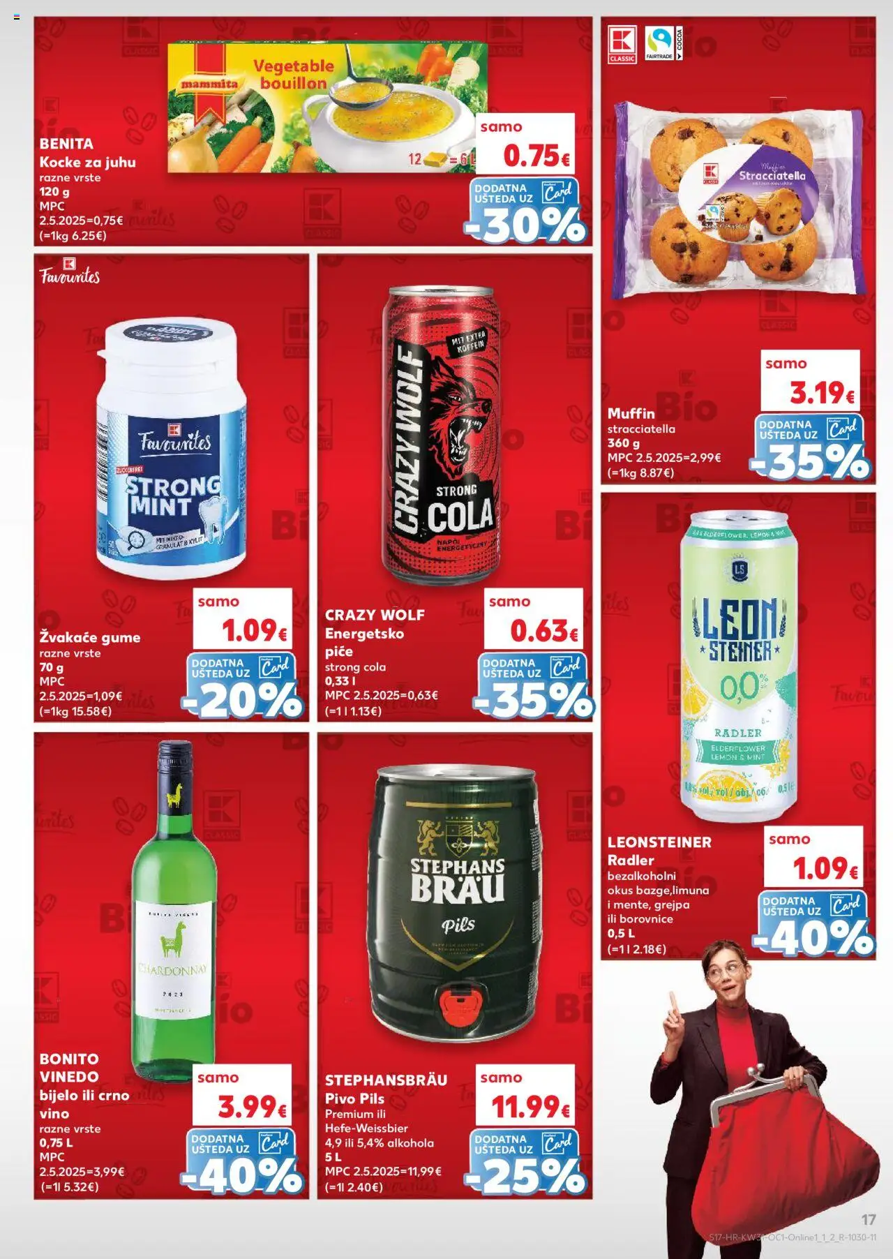 Kaufland katalog | vrijedi od 30.07.2025 | Stranica: 17 | Proizvodi: Radler, Vino, Crno vino, Borovnice