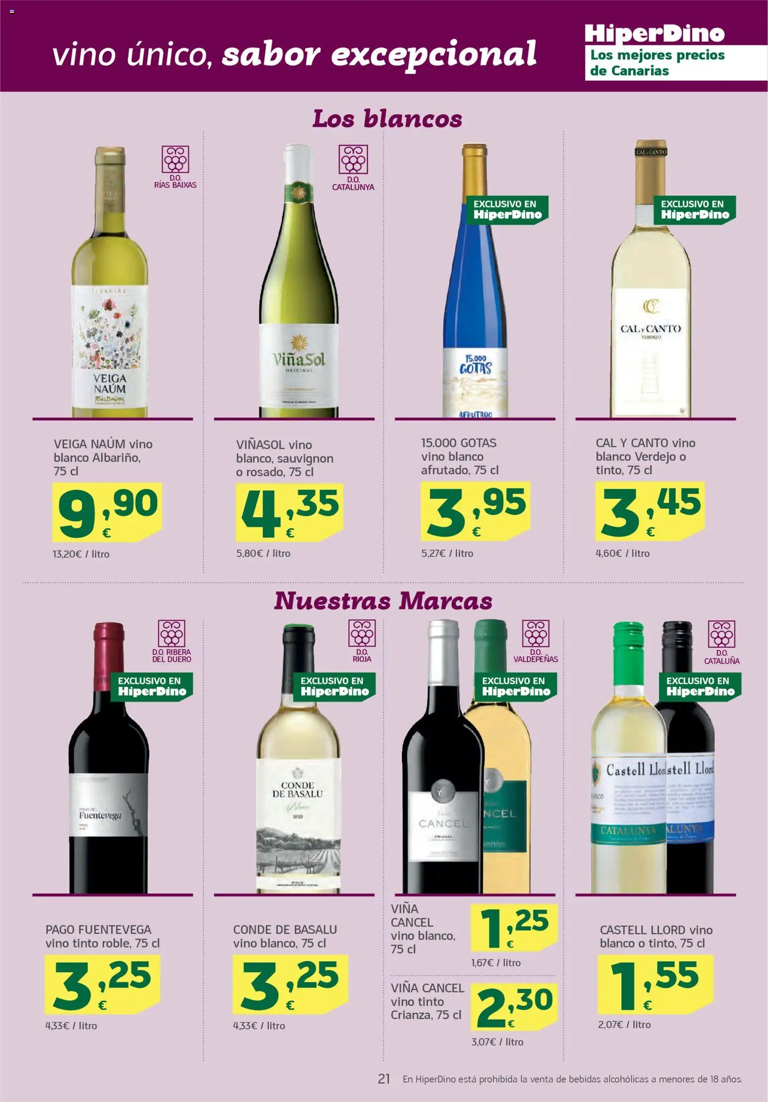 HiperDino folleto │ válido desde el 07.01.2026 | Página: 21 | Productos: Vino