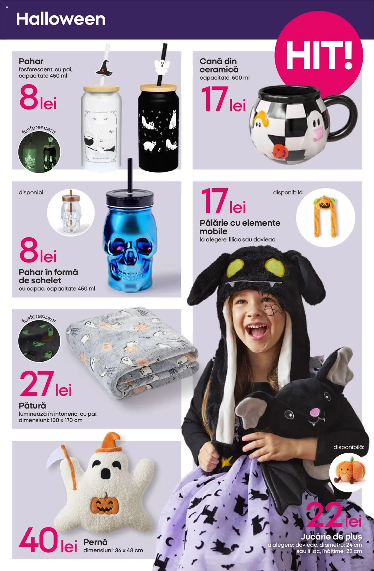 Noul catalog Pepco – valabil de la 25.09.2025 | Pagină: 11 | Produse: Pălărie, Dovleac, Pernă, Pătură