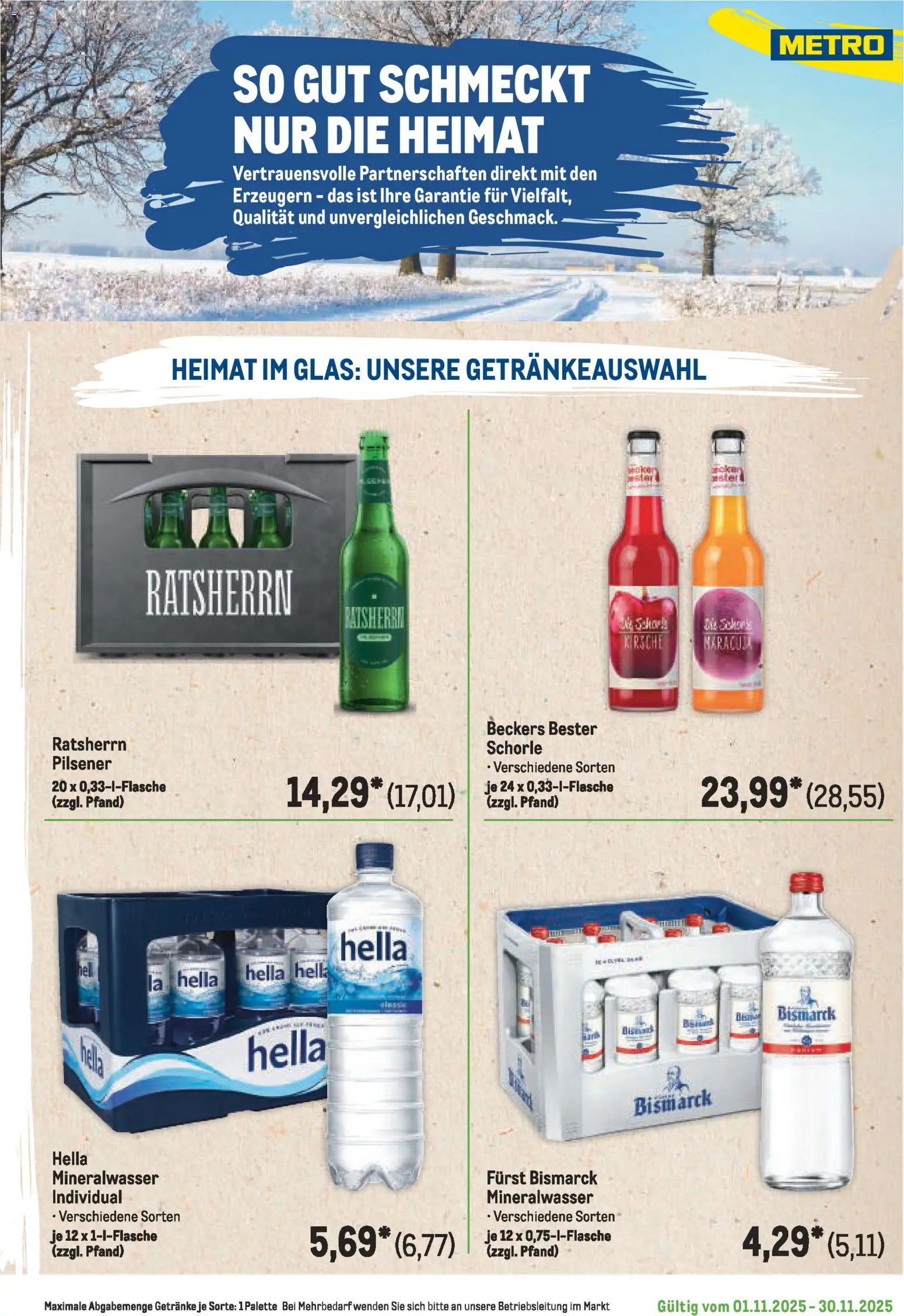 Metro Regionaler Flyer – gültig ab 01.11.2025 | Seite: 27 | Produkte: Mineralwasser, Hella