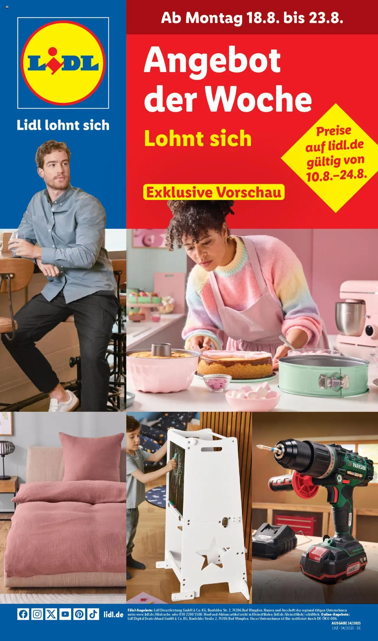 Lidl Prospekt Holzminden - gültig ab dem 18.08.2025 | Seite: 1 | Produkte: Bad