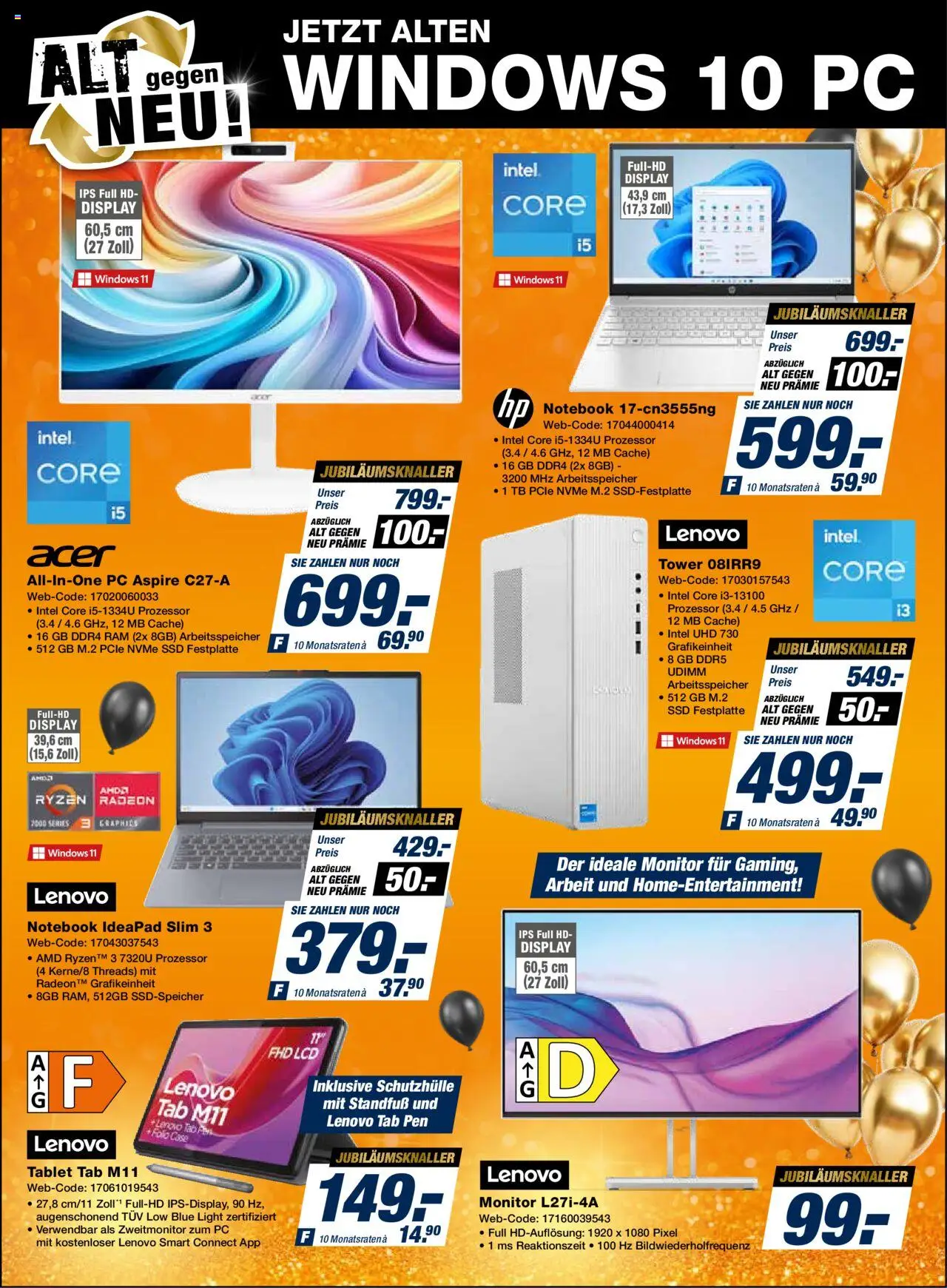 Expert Jubiläumsfinale – gültig ab 20.10.2025 | Seite: 10 | Produkte: Lenovo, Notebook, Tablet, PC