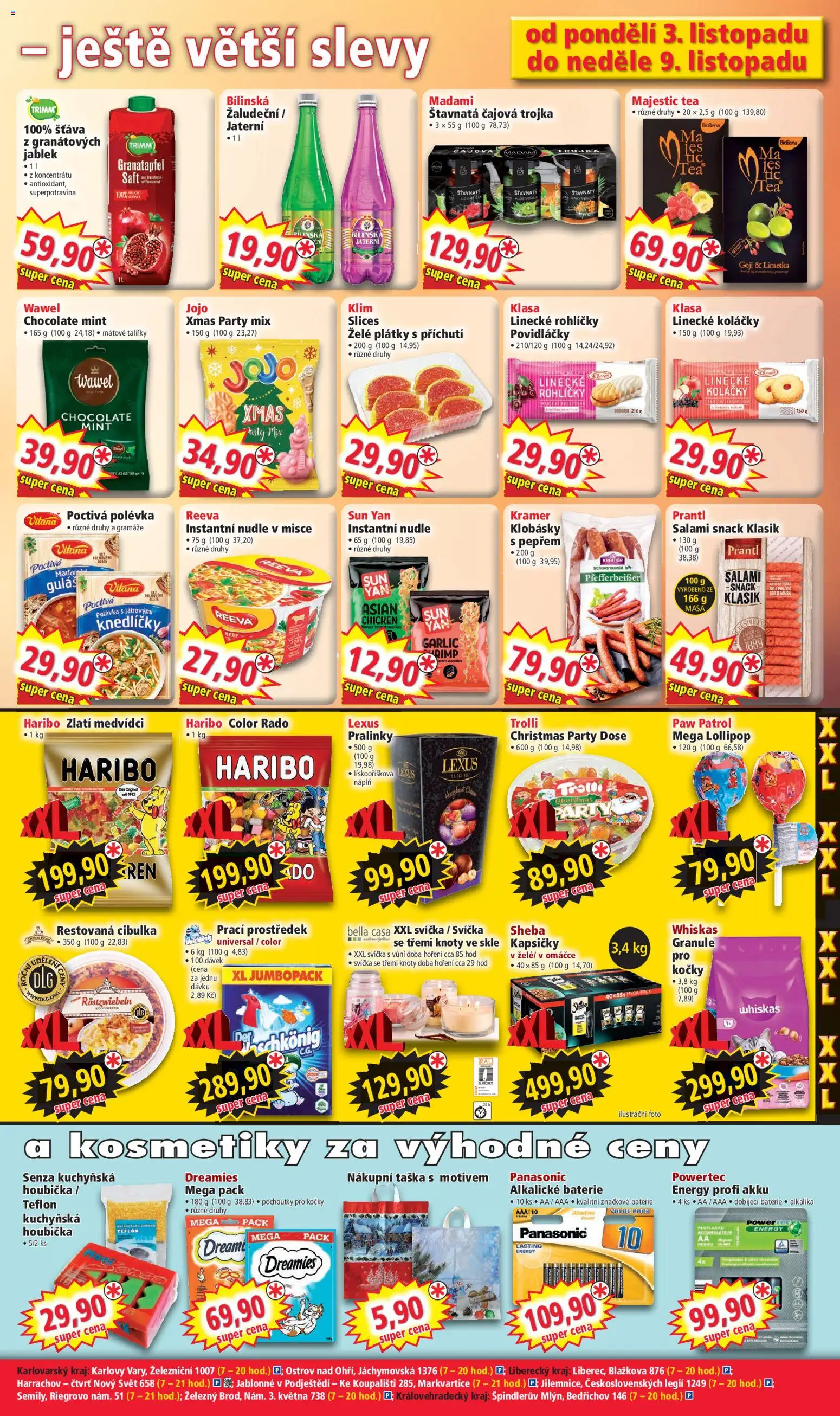 Norma leták od 03.11.2025 | Strana: 5 | Produkty: Haribo, Granule, Linecké rohlíčky, Klobásky
