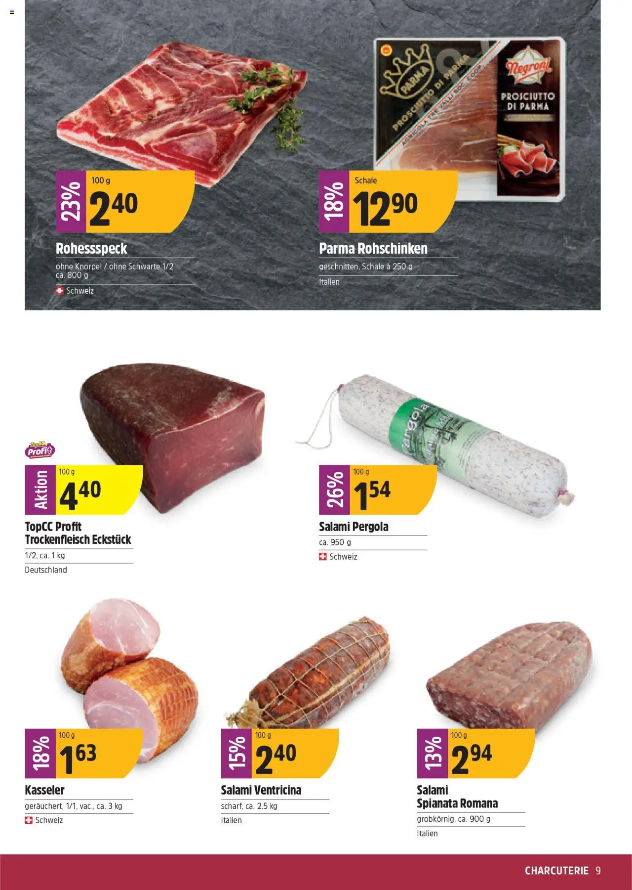 TopCC Aktionen – gültig ab 13.10.2025 | Seite: 9 | Produkte: Salami