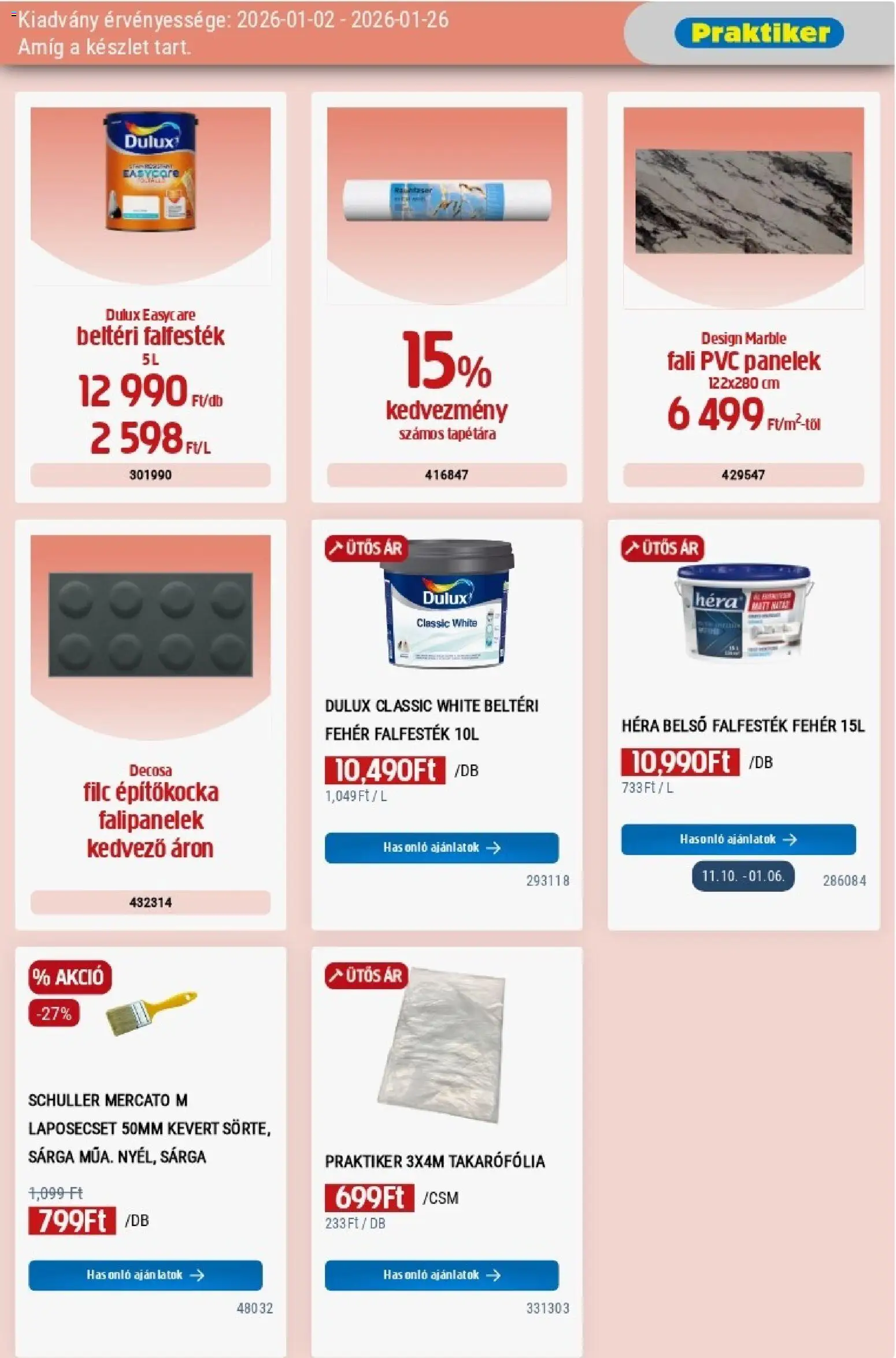 Praktiker akciós ujság - amely érvényes a következő dátumtól: 02.01.2026 | Oldal: 29