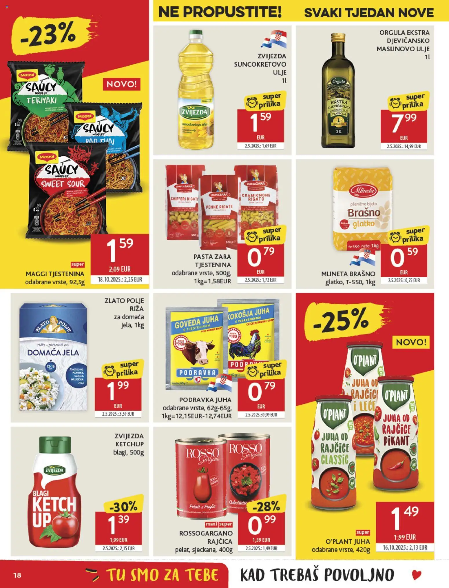 Konzum katalog | vrijedi od 19.11.2025 | Stranica: 18 | Proizvodi: Ulje, Maslinovo ulje, Riža, Juha