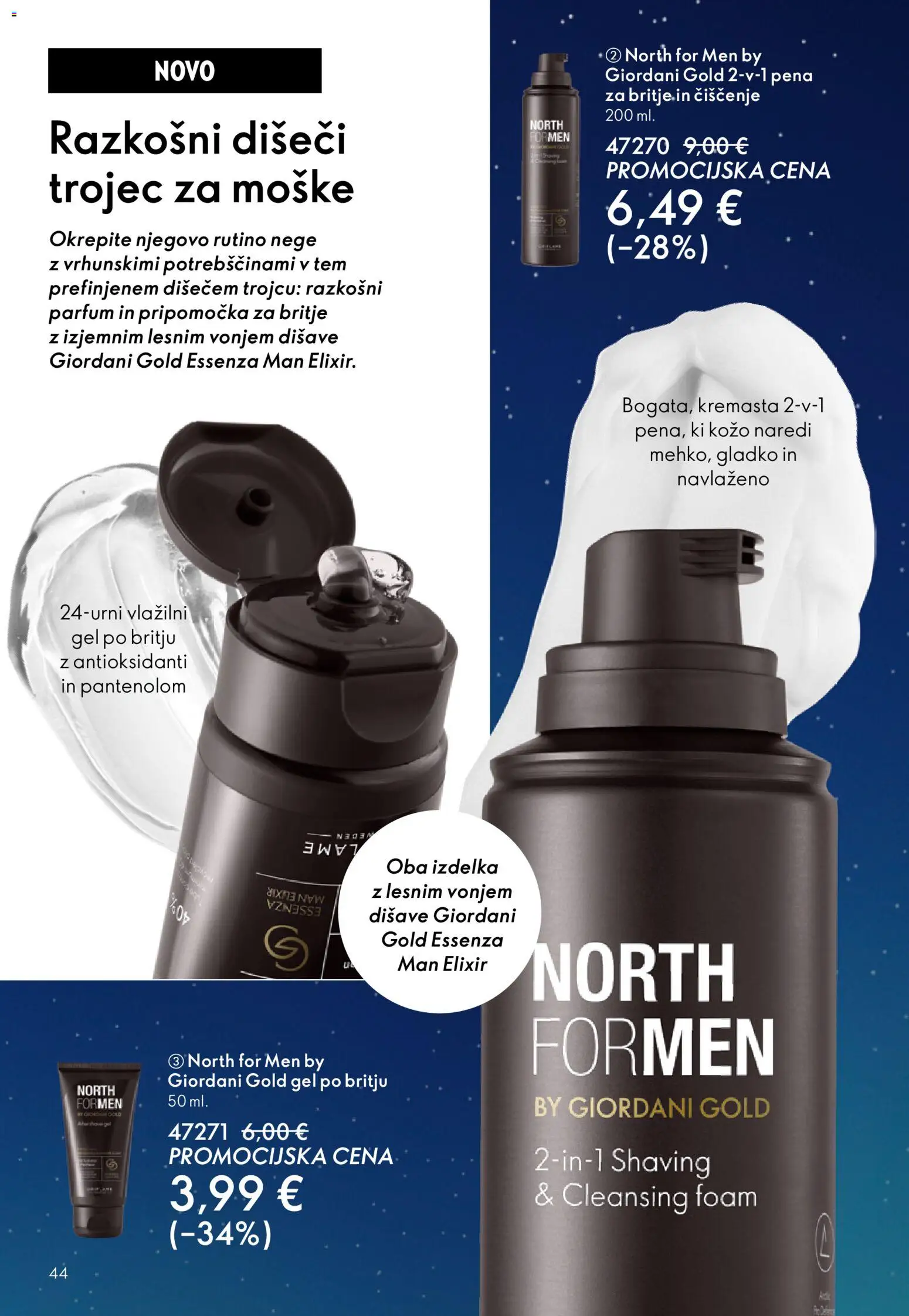 Novi Oriflame katalog ponudbe – veljaven od 19.11.2025 | Stran: 44 | Izdelki: Parfum, Pena za britje