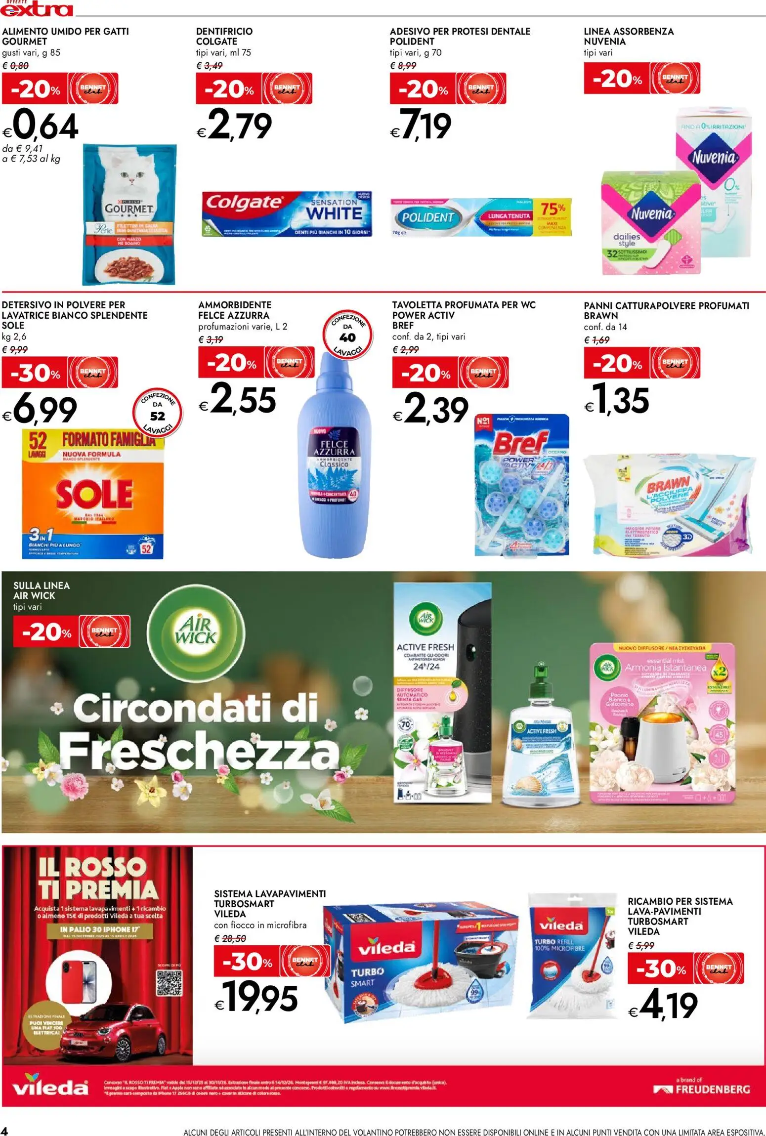 Volantino bennet del 12.03.2026 | Pagina: 4 | Prodotti: Iphone, Dentifricio, Manzo, Lavatrice