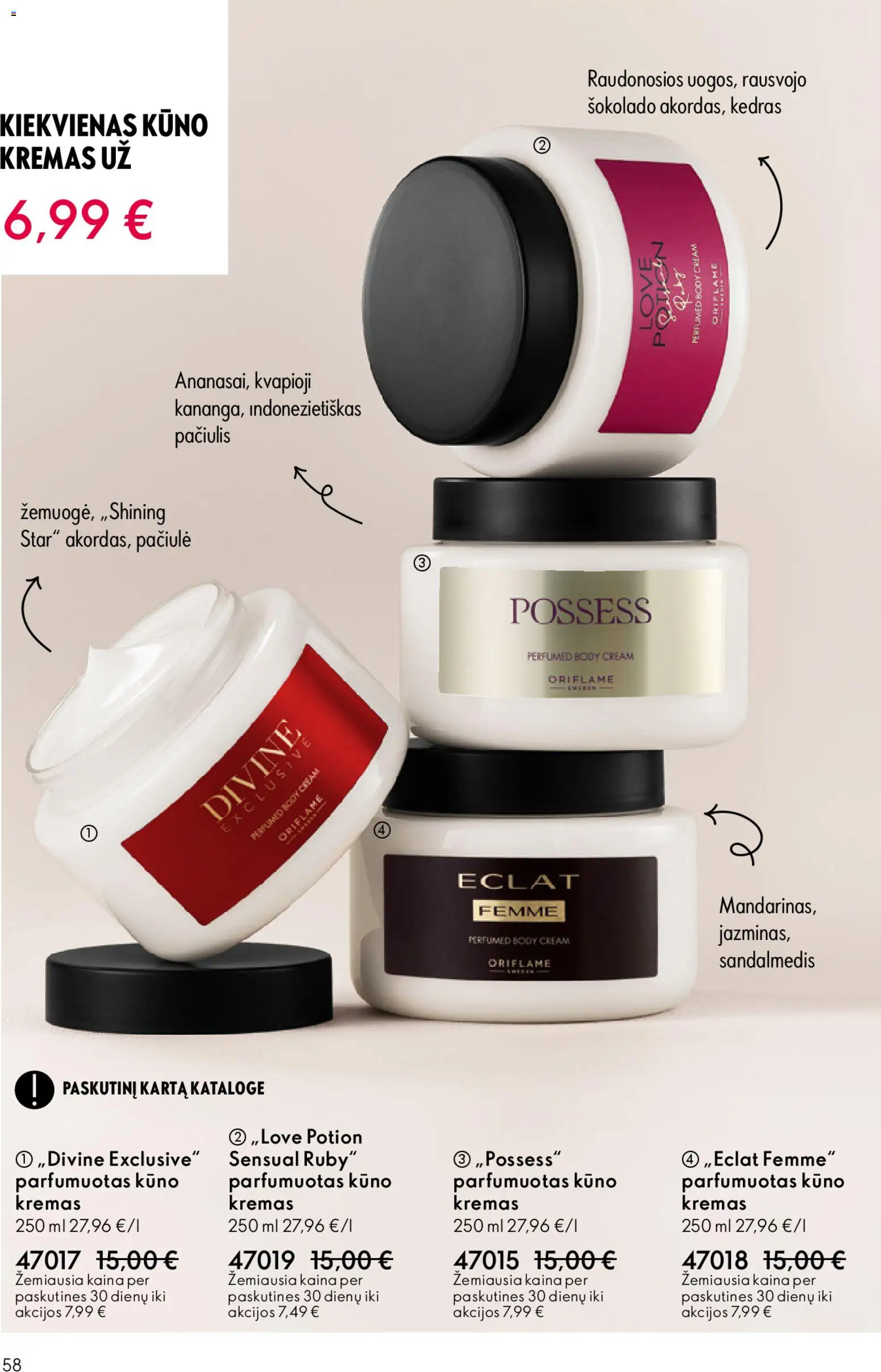 Oriflame akcijos nuo 19.11.2025 | Puslapis: 58 | Prekių: Kremas, Kūno kremas