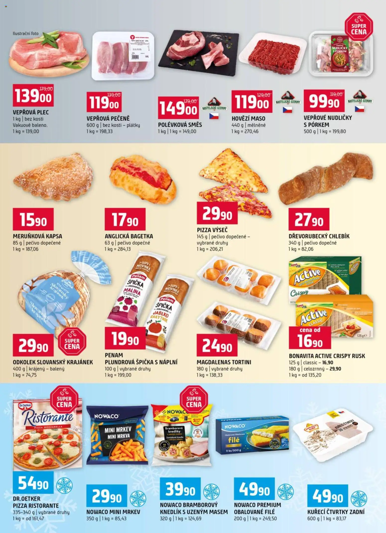 Terno leták od 14.01.2026 | Strana: 3 | Produkty: Hovězí, Pizza, Mrkev, Vepřová plec