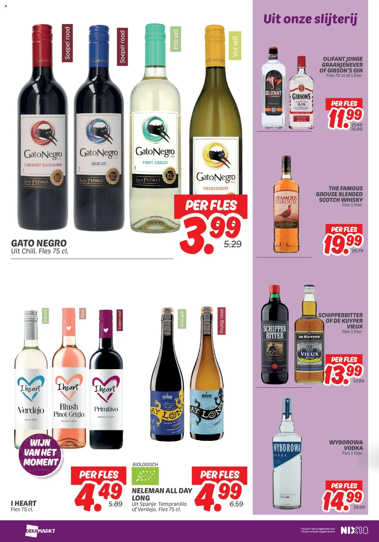 {H1} | Pagina: 21 | Producten: Wijn, Gin, Fles, Slijterij