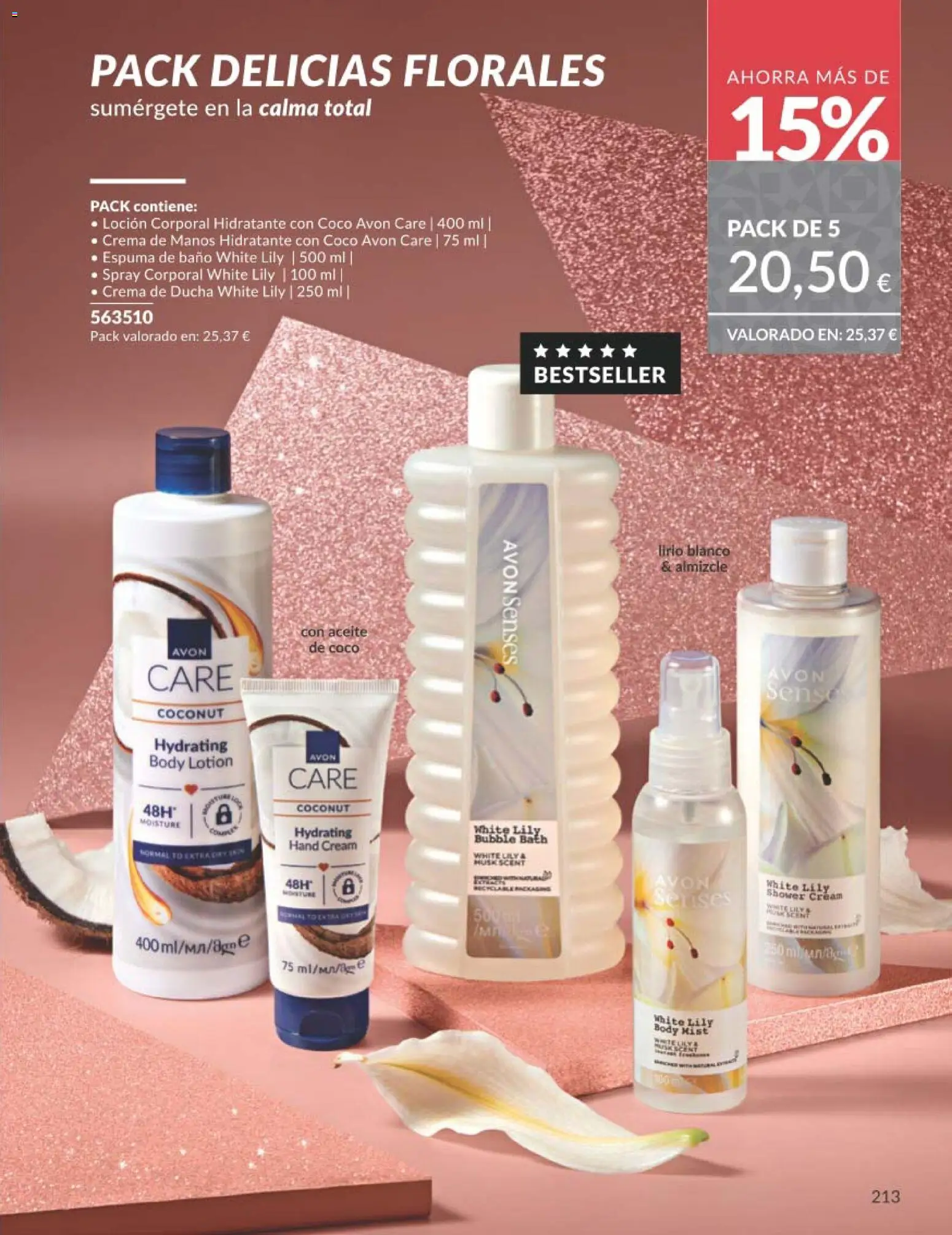 Catálogo AVON campaña 11 Black Friday │ válido desde el 01.11.2025 | Página: 213 | Productos: Crema de manos, Spray corporal, Body, Baño
