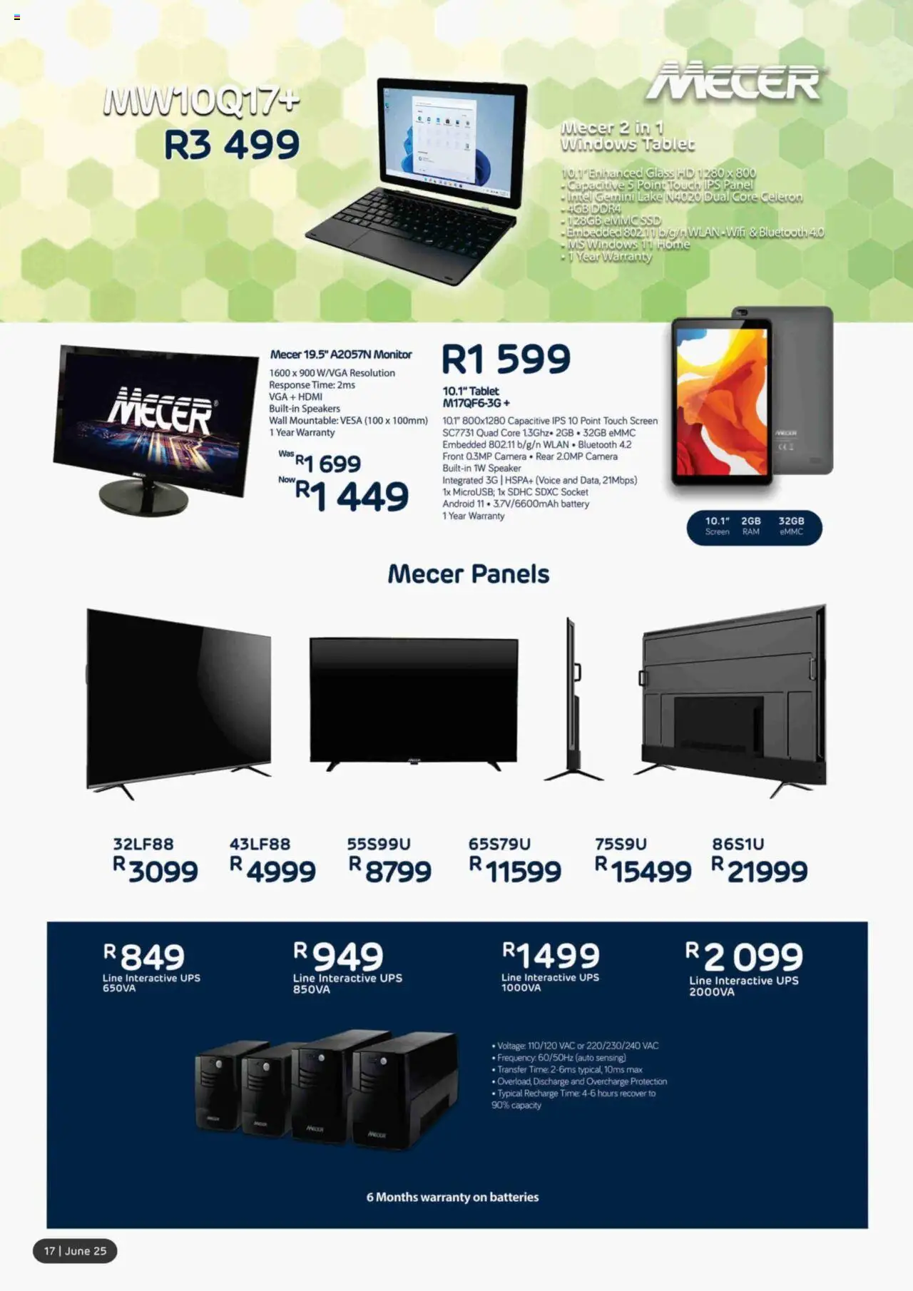 Computer Mania Specials │ valid from 01.06.2025 | Page: 18 | Products: Tablet, Monitor, Camera, Battery