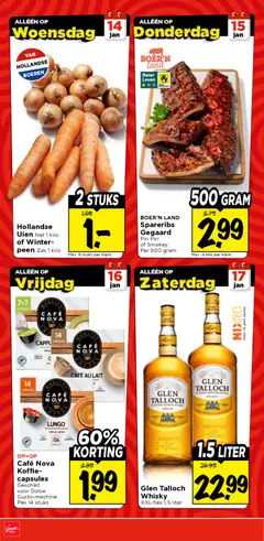 Vomar - Folder - Voorbeeld van een folder van Vomar, geldig van 11.01.2026 | Pagina: 3 | Producten: Koffie, Whisky, Zak, Alcohol