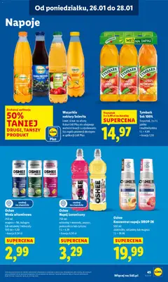 Pogląd oferty "Solevita MANGO NEKTAR, Mango nektar" - ważna od 26.01.2026 | Strona: 45 | Produkty: Cytryna, Mango, Sok, Woda