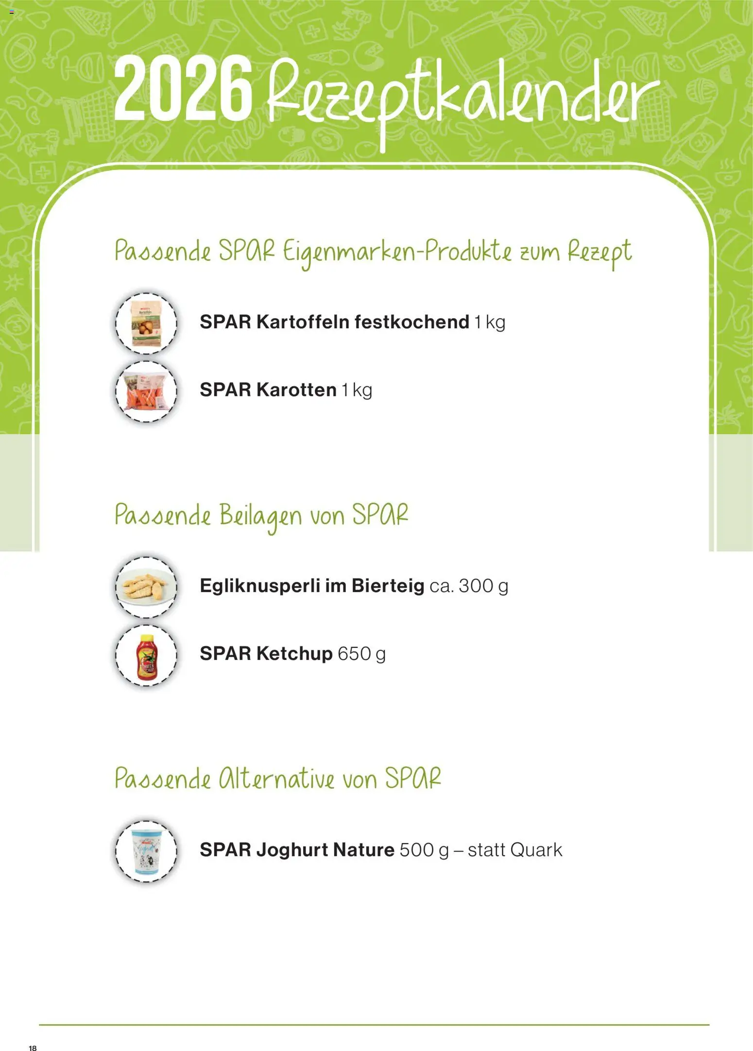 SPAR - SPAR Handels AG – gültig ab 16.04.2026 | Seite: 18 | Produkte: Quark, Joghurt, Kartoffeln, Ketchup