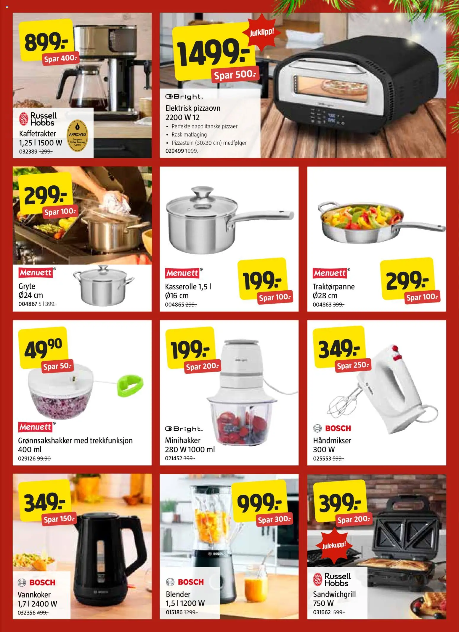 {H1} | Side: 5 | Produkter: Vannkoker, Pizzaovn, Sauce pour pâtes, Blender