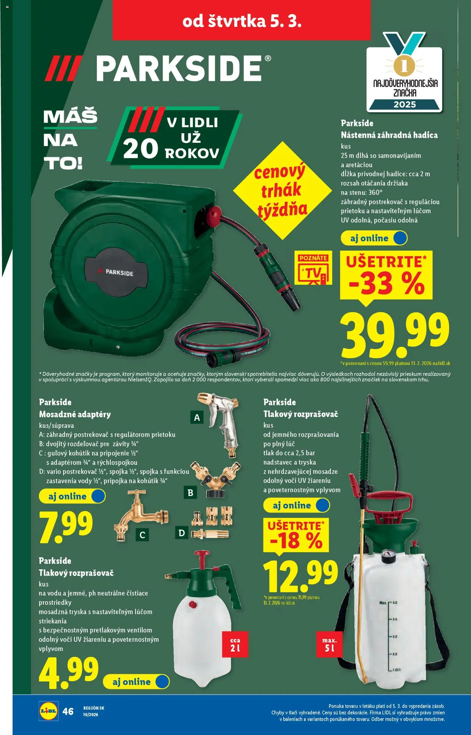 Nové Lidl akcie – leták je platný od 02.03.2026 | Strana: 94 | Produkty: Parkside