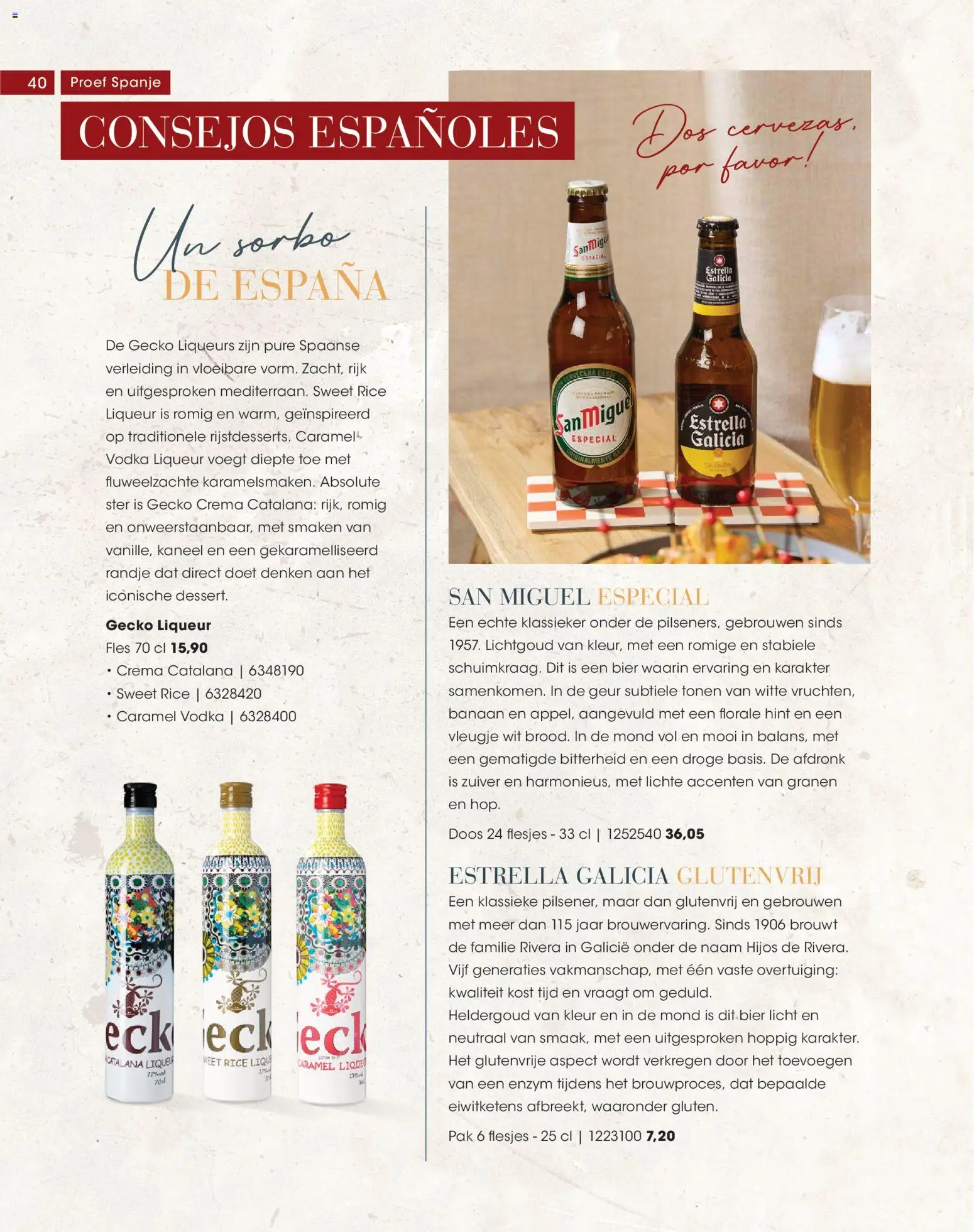 {H1} | Pagina: 40 | Producten: Bier, Fles, Geur, Kaneel