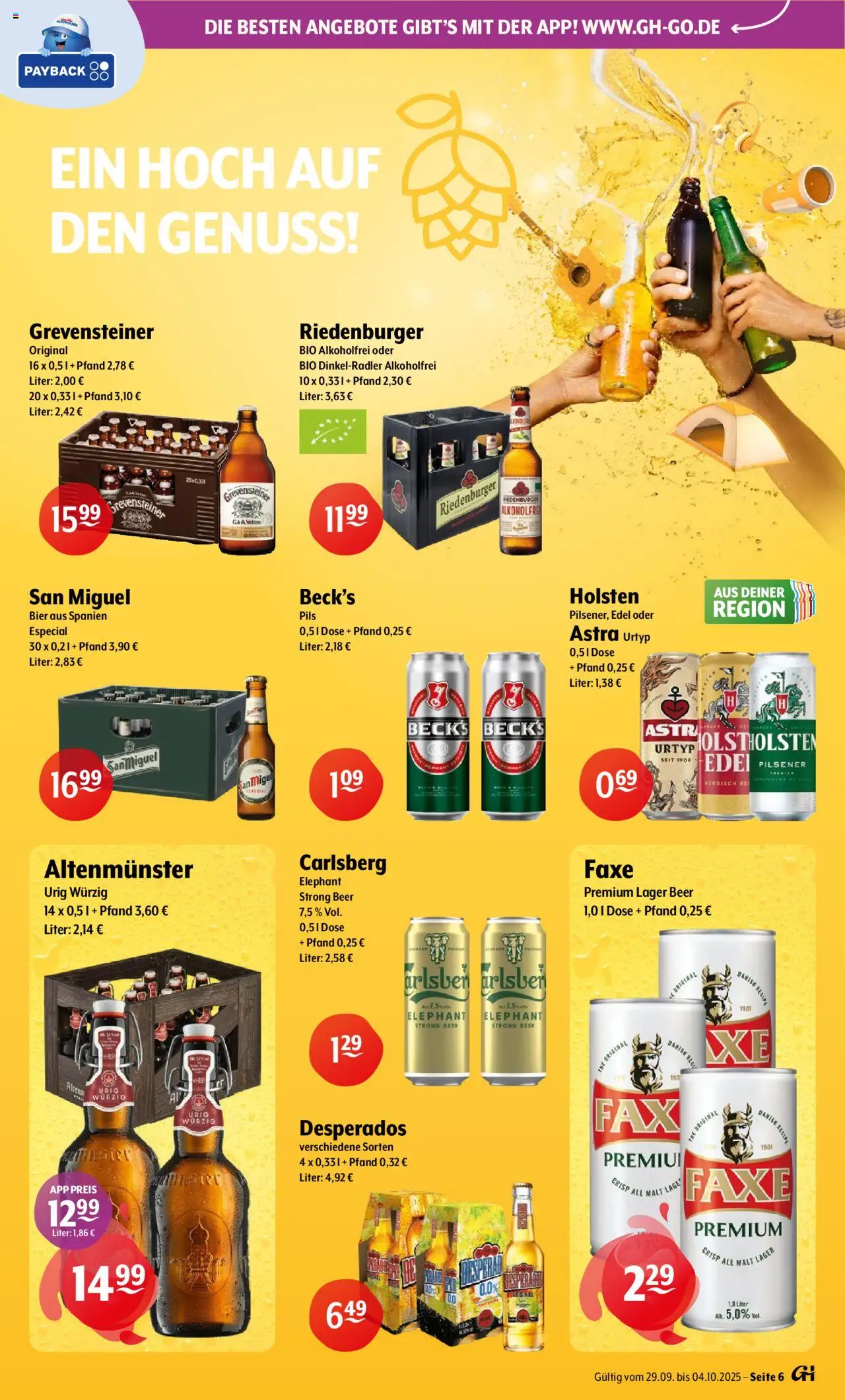 Getränke Hoffmann - Hamburg – gültig ab 29.09.2025 | Seite: 6 | Produkte: Carlsberg, Pils, Astra, Desperados