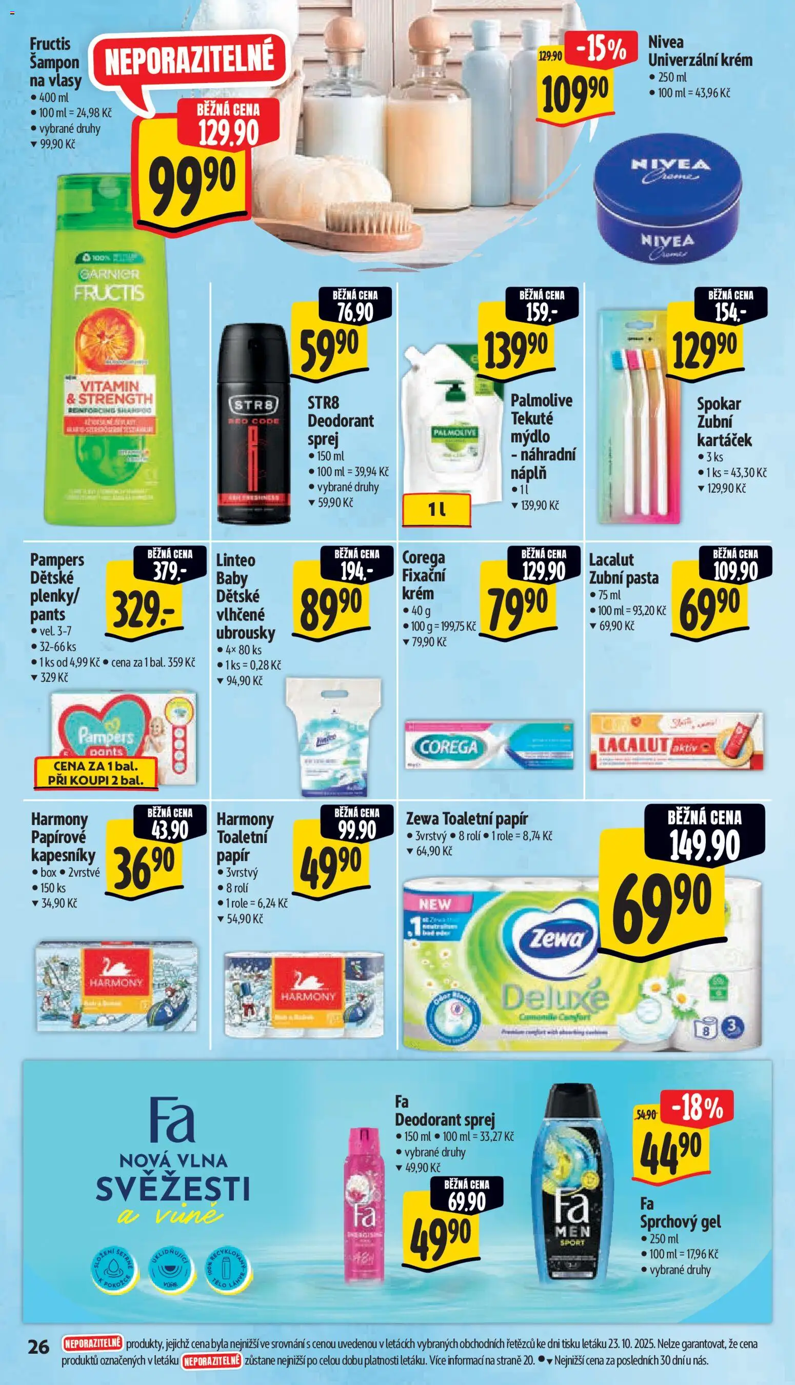 Albert leták - Supermarket od 29.10.2025 | Strana: 35 | Produkty: Mýdlo, Sprchový gel, Pampers, Zewa Toaletní papír