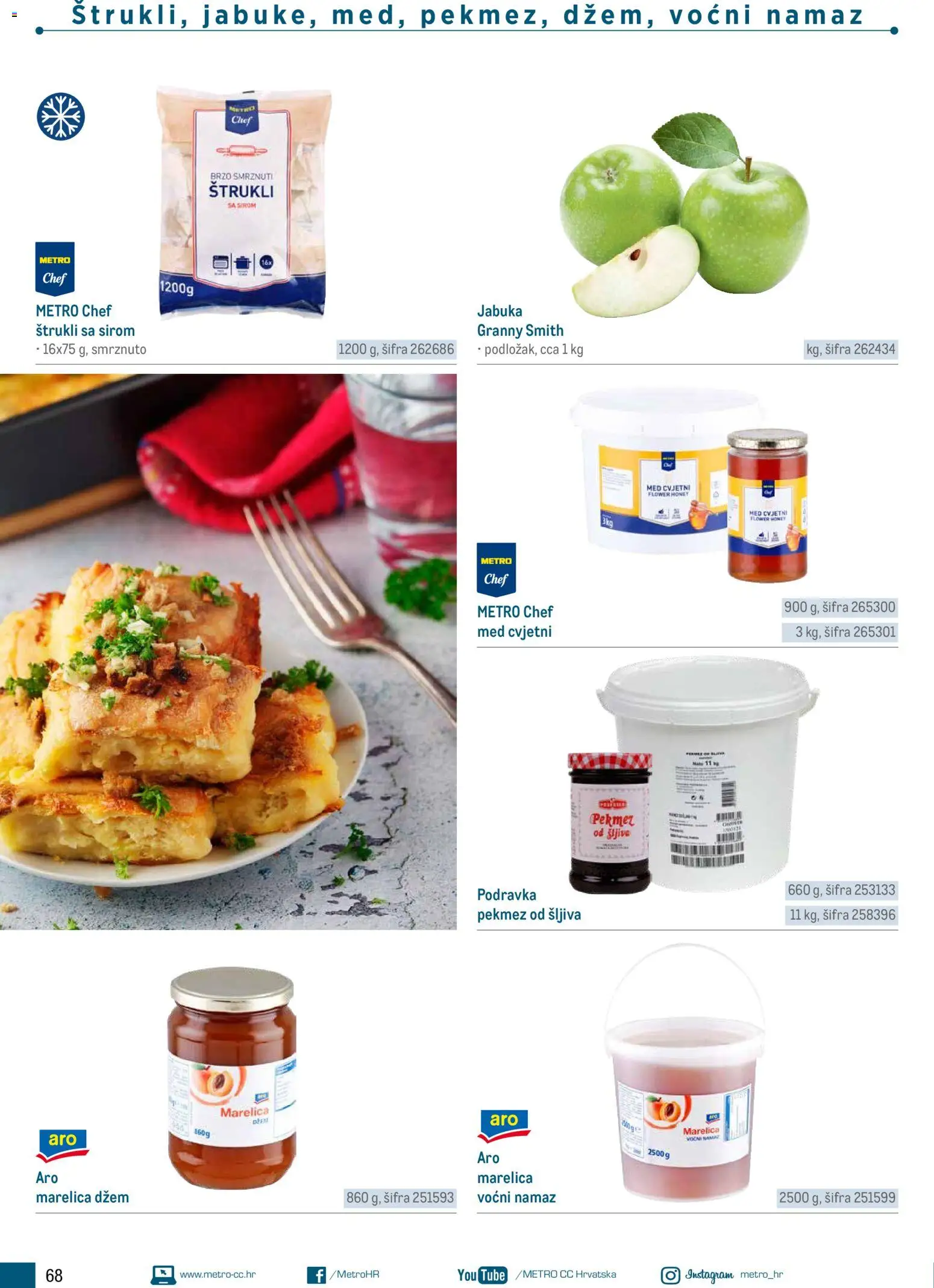 Metro katalog | vrijedi od 05.03.2026 | Stranica: 68 | Proizvodi: Pekmez, Med, Šljiva, Džem