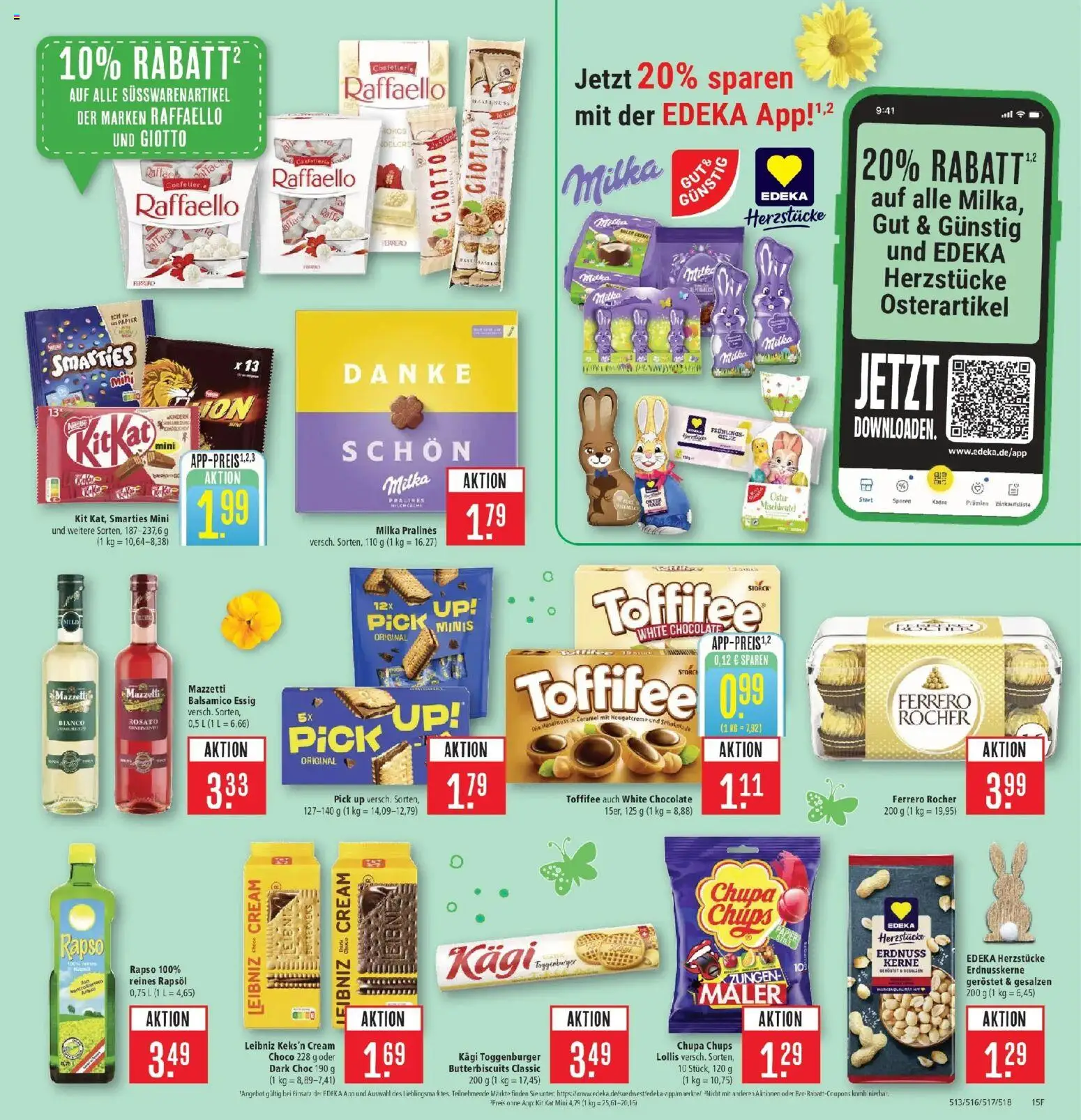 Marktkauf Prospekt Weil Am Rhein	 – gültig ab 30.03.2026 | Seite: 15 | Produkte: Ferrero rocher, Balsamico, Essig, Toffifee