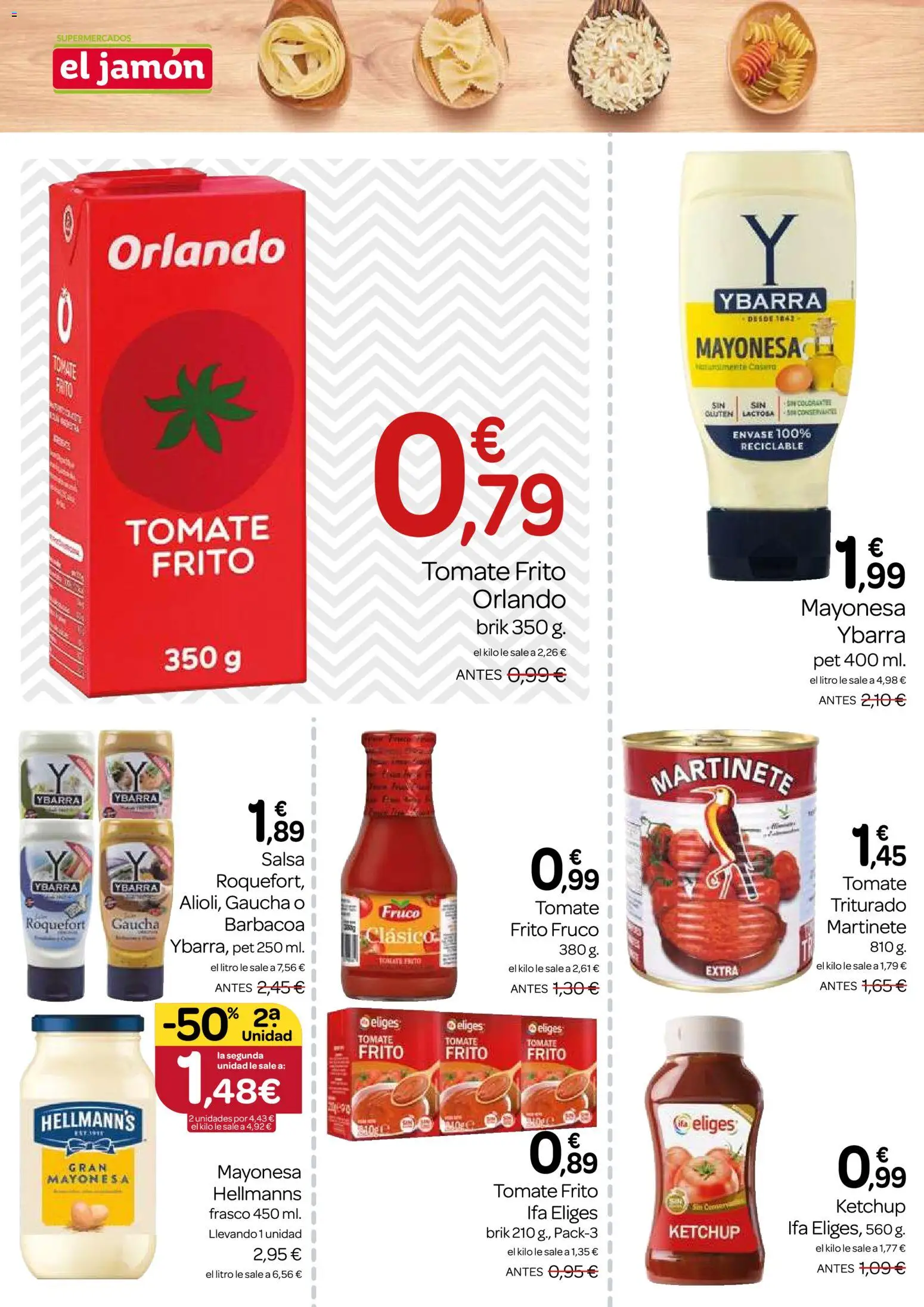 Supermercados El Jamón folleto │ válido desde el 26.02.2026 | Página: 8 | Productos: Jamón, Οθόνη προβολής, Barbacoa, Tomate triturado