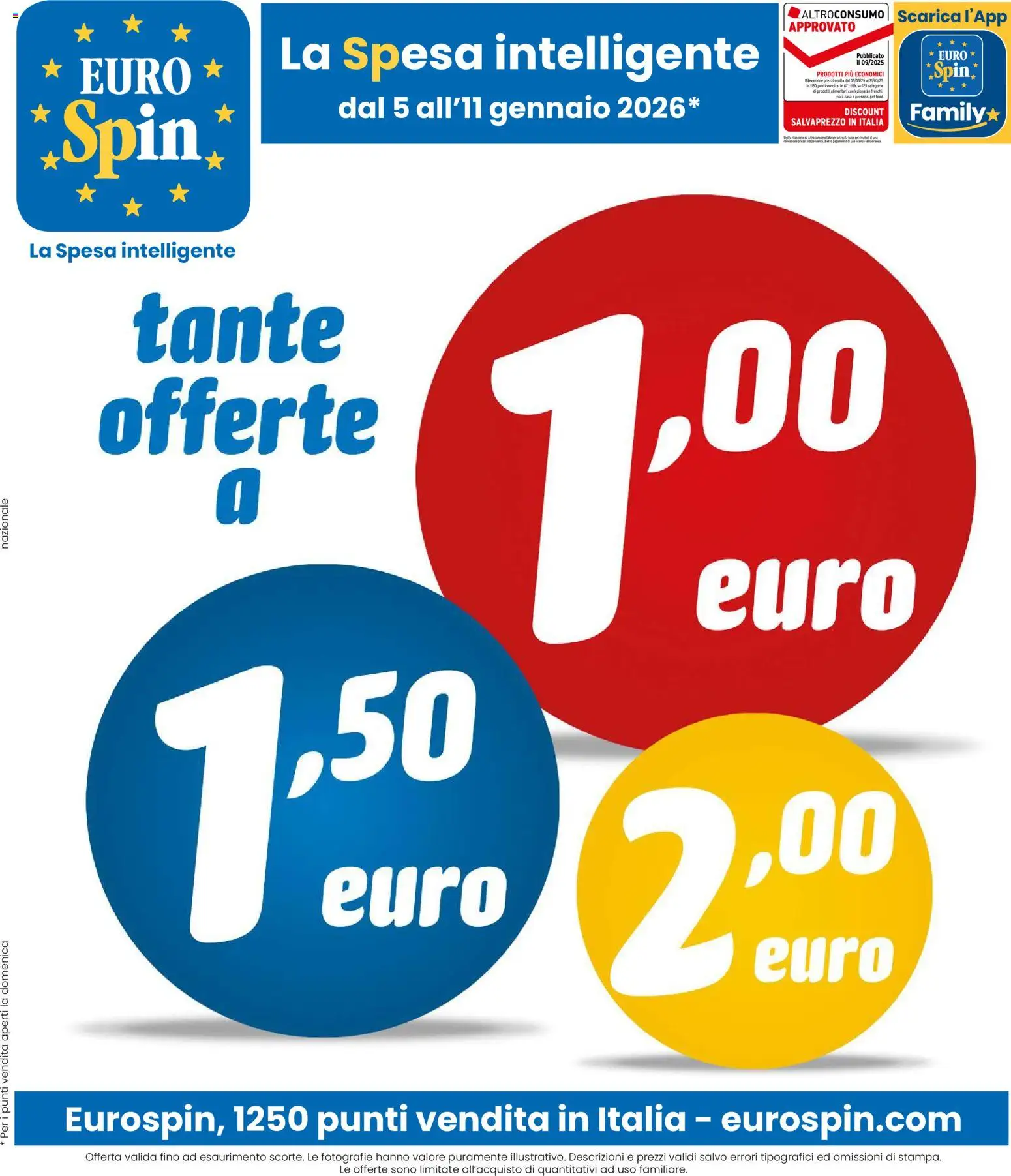 Volantino Eurospin del 05.01.2026 | Pagina: 1