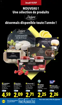  | Page: 10 | Produits: Fromage de chèvre, Lait, Chocolat, Camembert