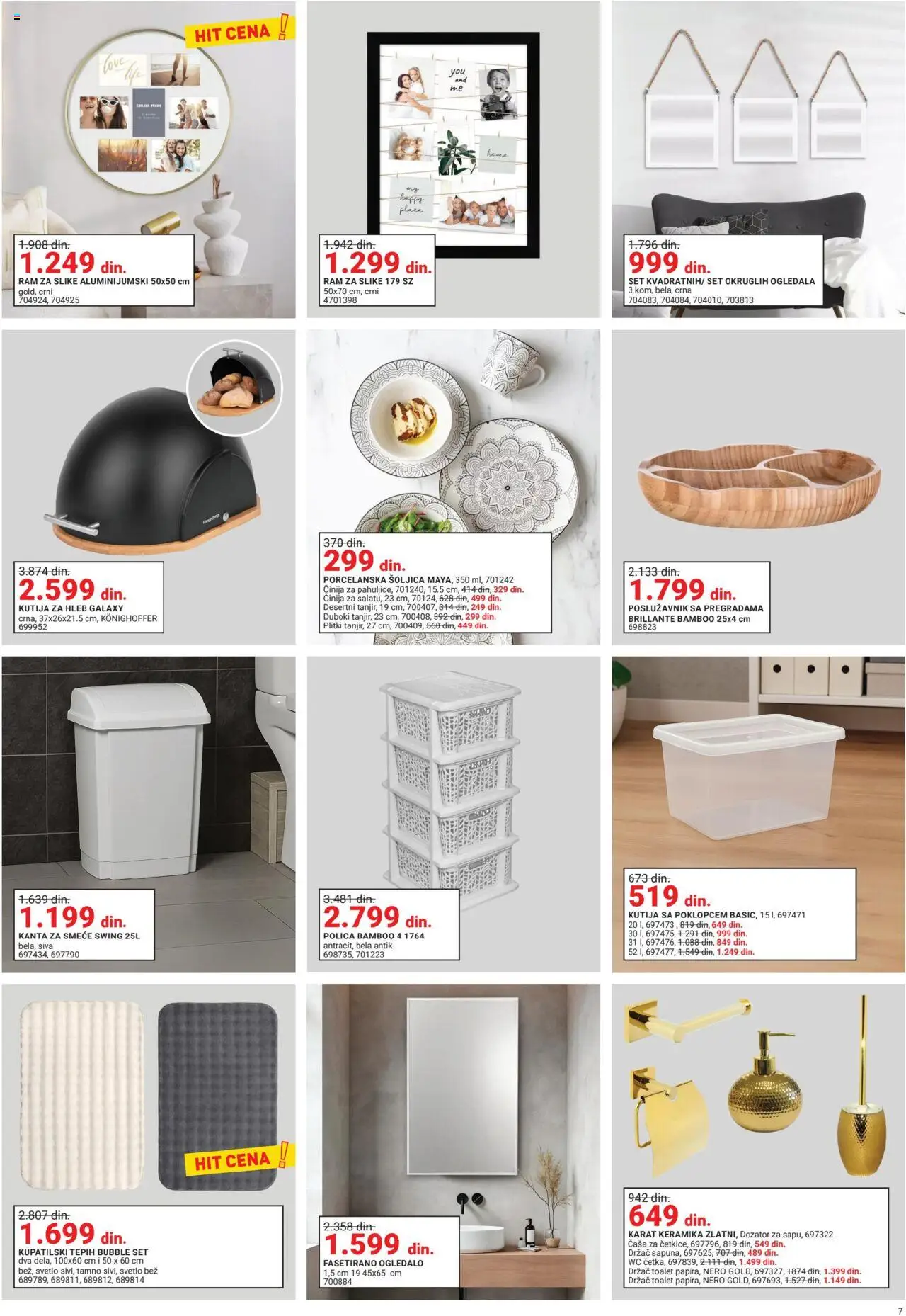 Emmezeta katalog - važi od 01.10.2025 | Strana: 7 | Proizvode: Wc, Tepih, Hleb, Ram za slike