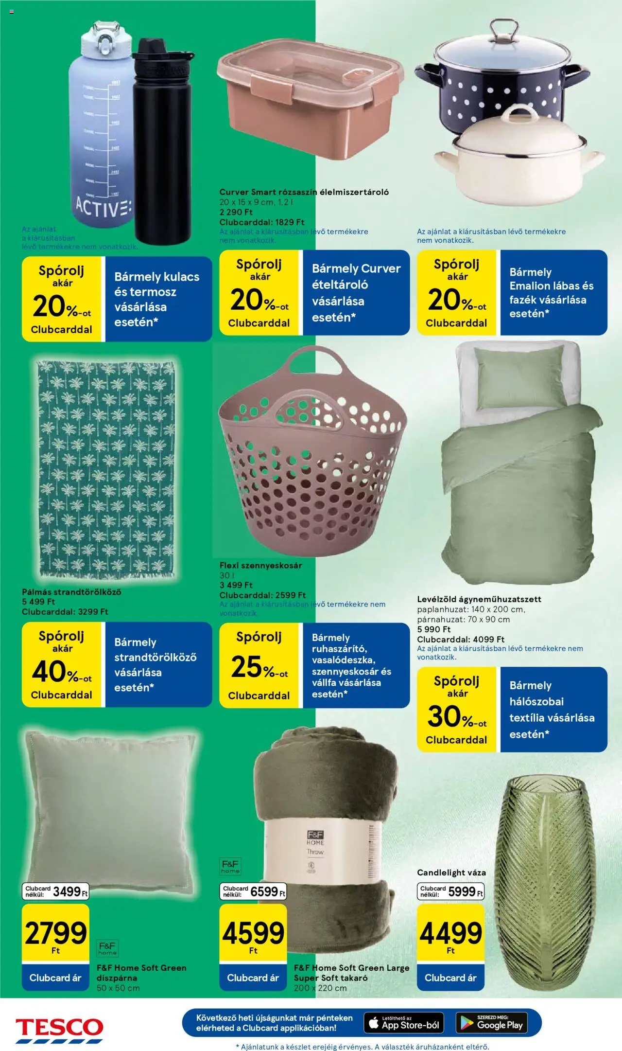 Tesco akciós ujság - amely érvényes a következő dátumtól: 14.08.2025 | Oldal: 28 | Termékek: Párnahuzat, Szennyeskosár, Takaró, Kulacs