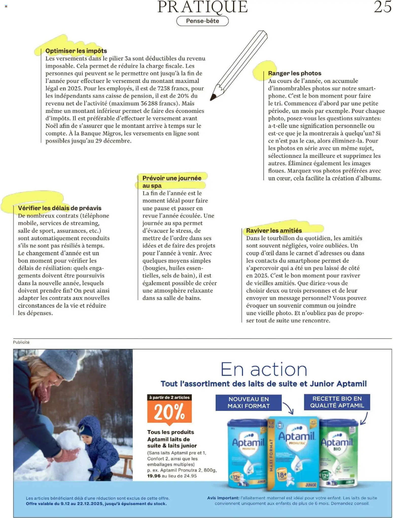 Migros - Magazin FR – gültig ab 09.12.2025 | Seite: 25