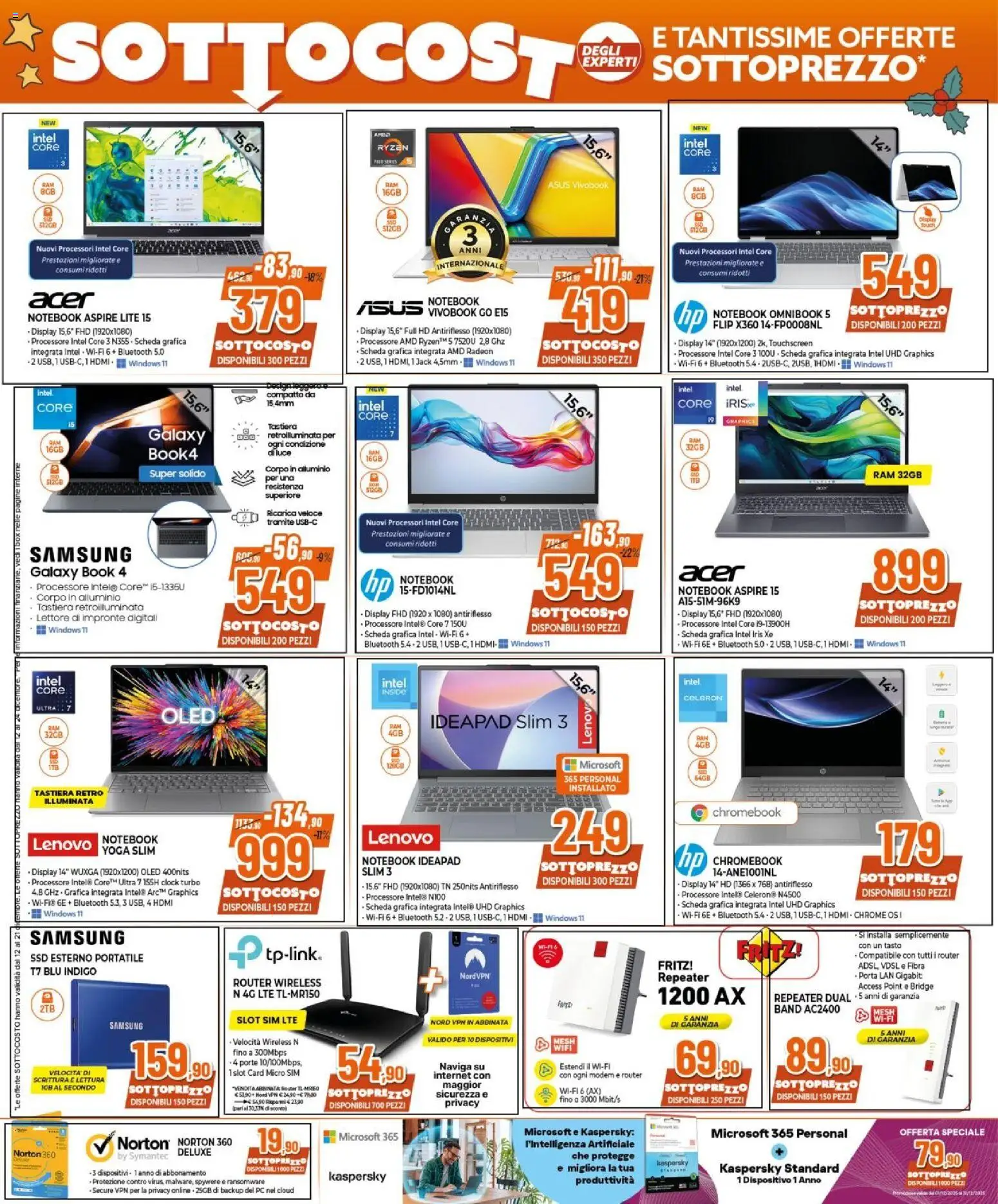 Volantino Expert del 12.12.2025 | Pagina: 12 | Prodotti: Notebook, PC, Tastiera, Samsung