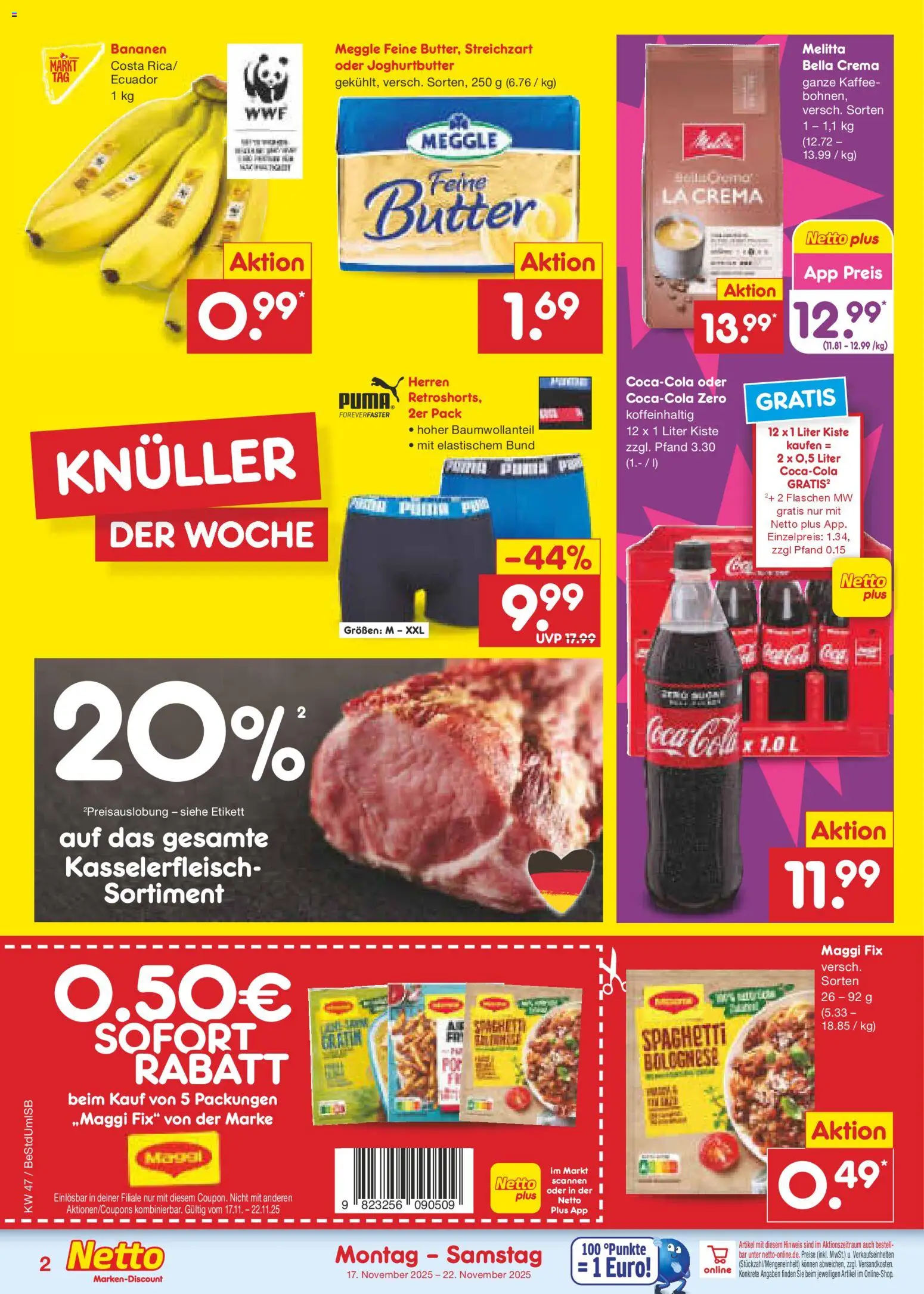 Netto Marken-Discount - Black Friday – gültig ab 17.11.2025 | Seite: 2 | Produkte: Melitta, Maggi, Cola, Maggi fix