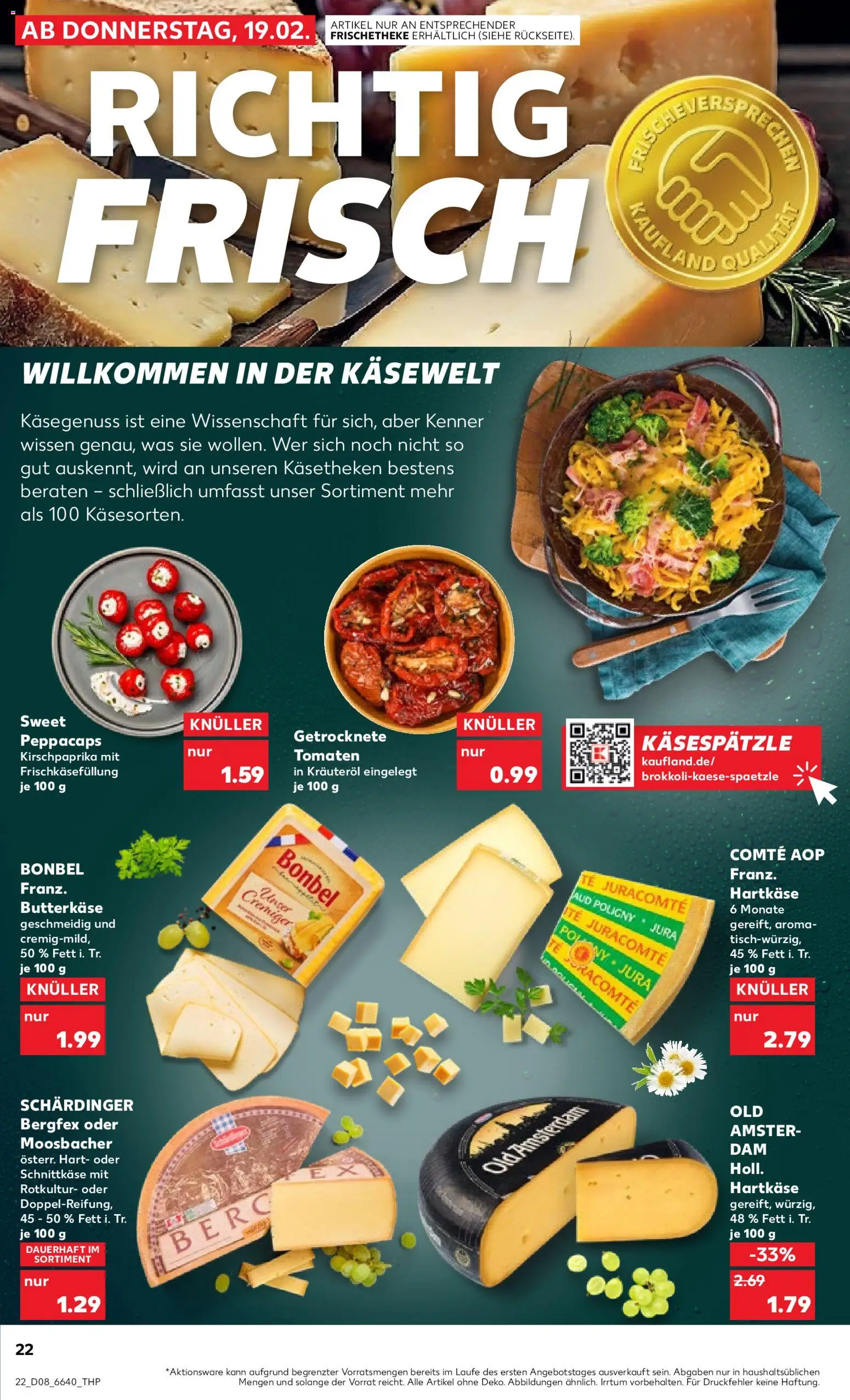 Kaufland Prospekt 	 – gültig ab 19.02.2026 | Seite: 22 | Produkte: Jura, Butter, Tomaten