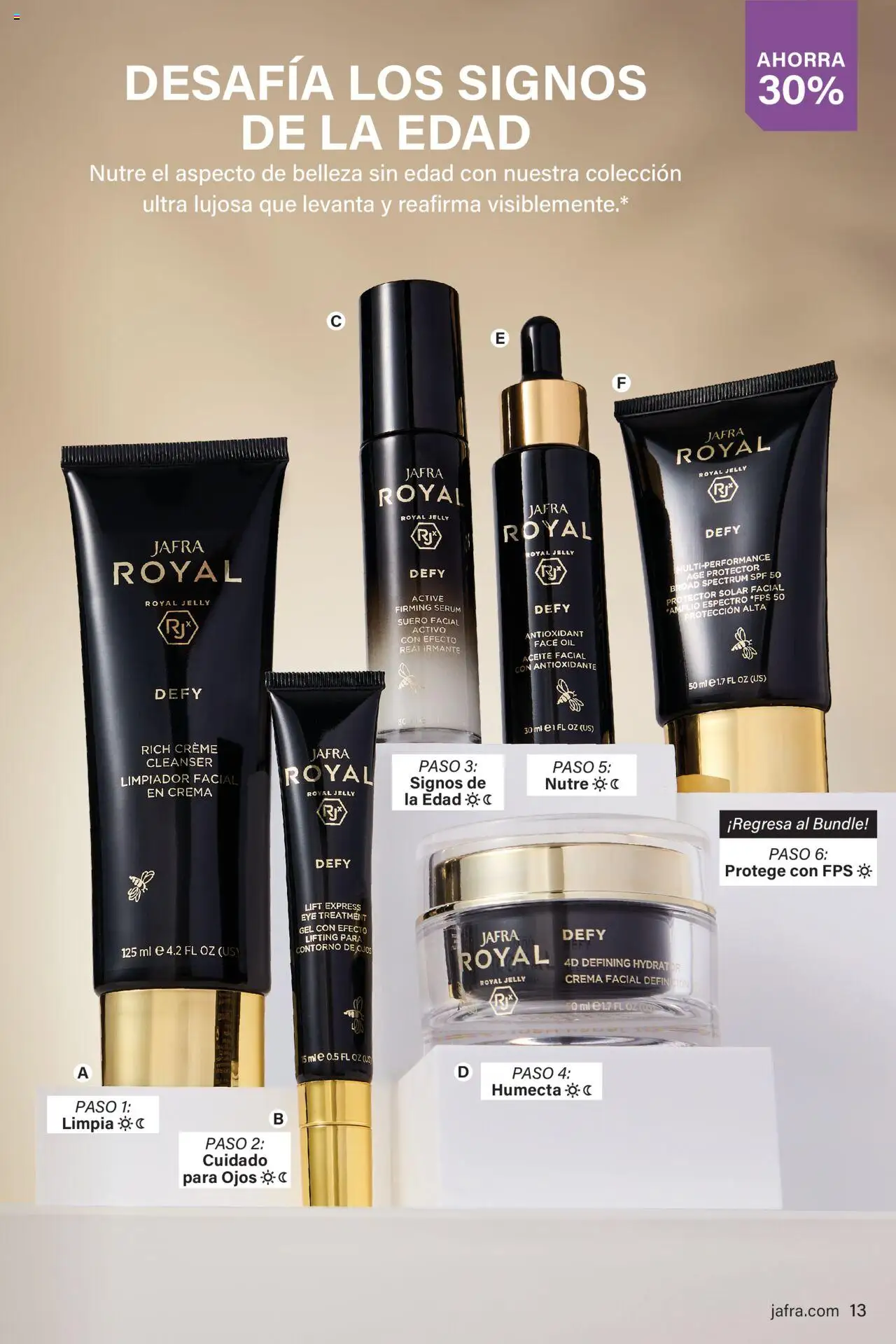 JAFRA folleto │ válido desde el 01.09.2025 | Página: 13 | Productos: Protector solar, Sérum, Crema facial, Crema