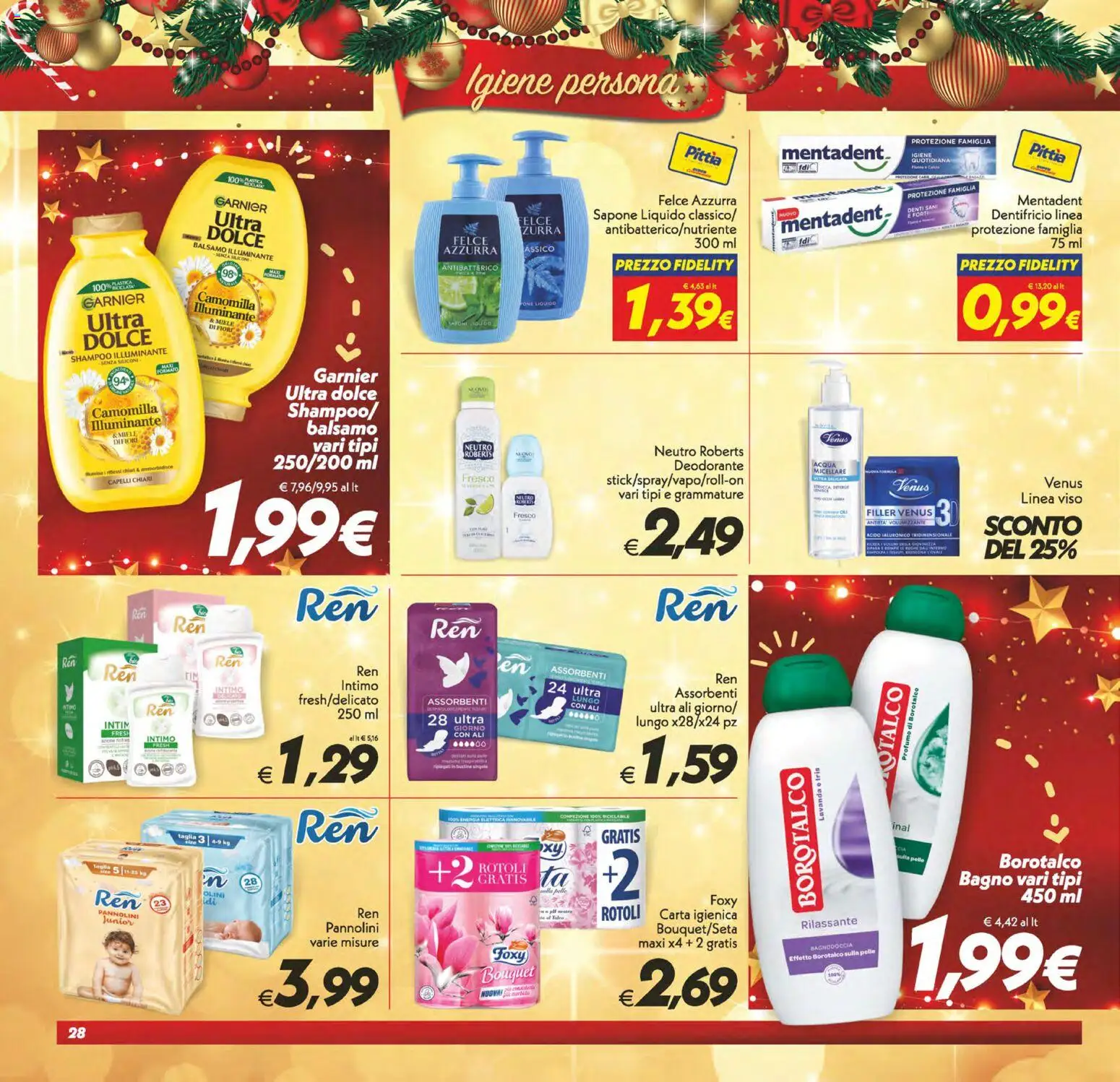 Volantino SuperConveniente del 16.12.2025 | Pagina: 28 | Prodotti: Carta igienica, Deodorante, Intimo, Lavanda