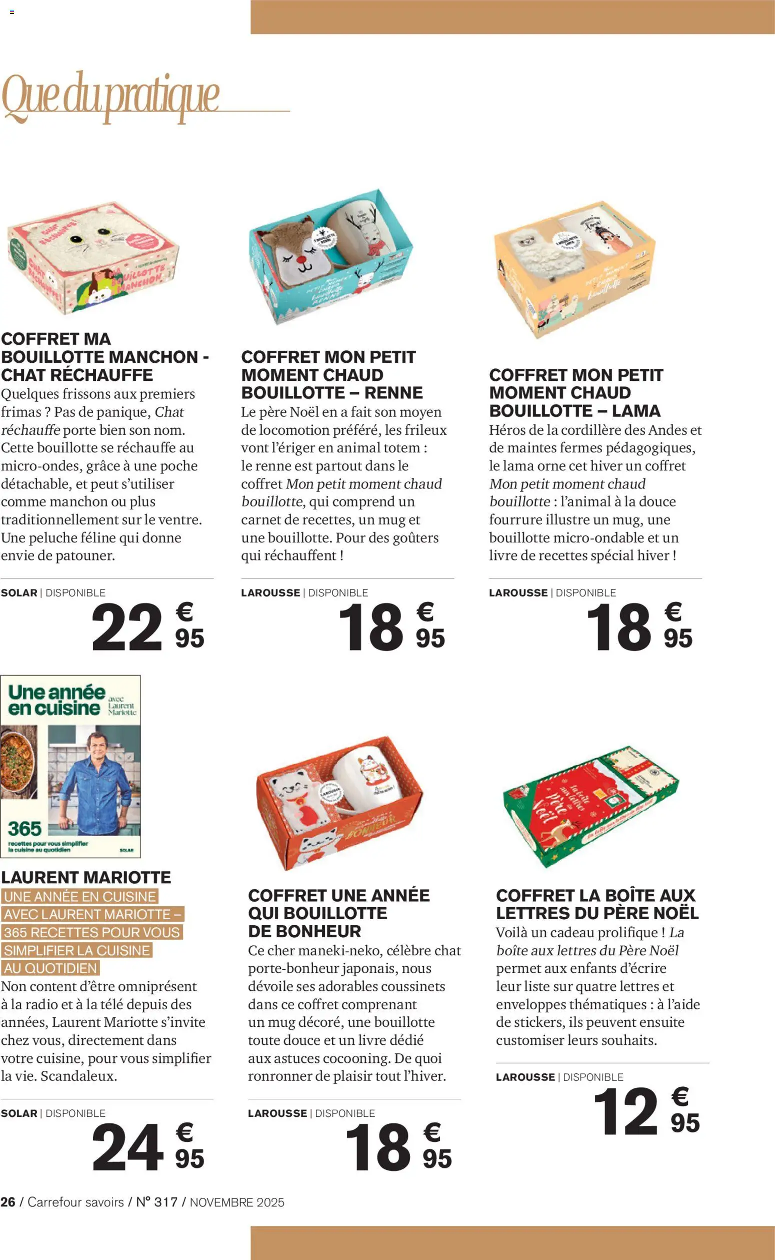 {H1} | Page: 26 | Produits: Radio, Peluche, Bouillotte, Livre