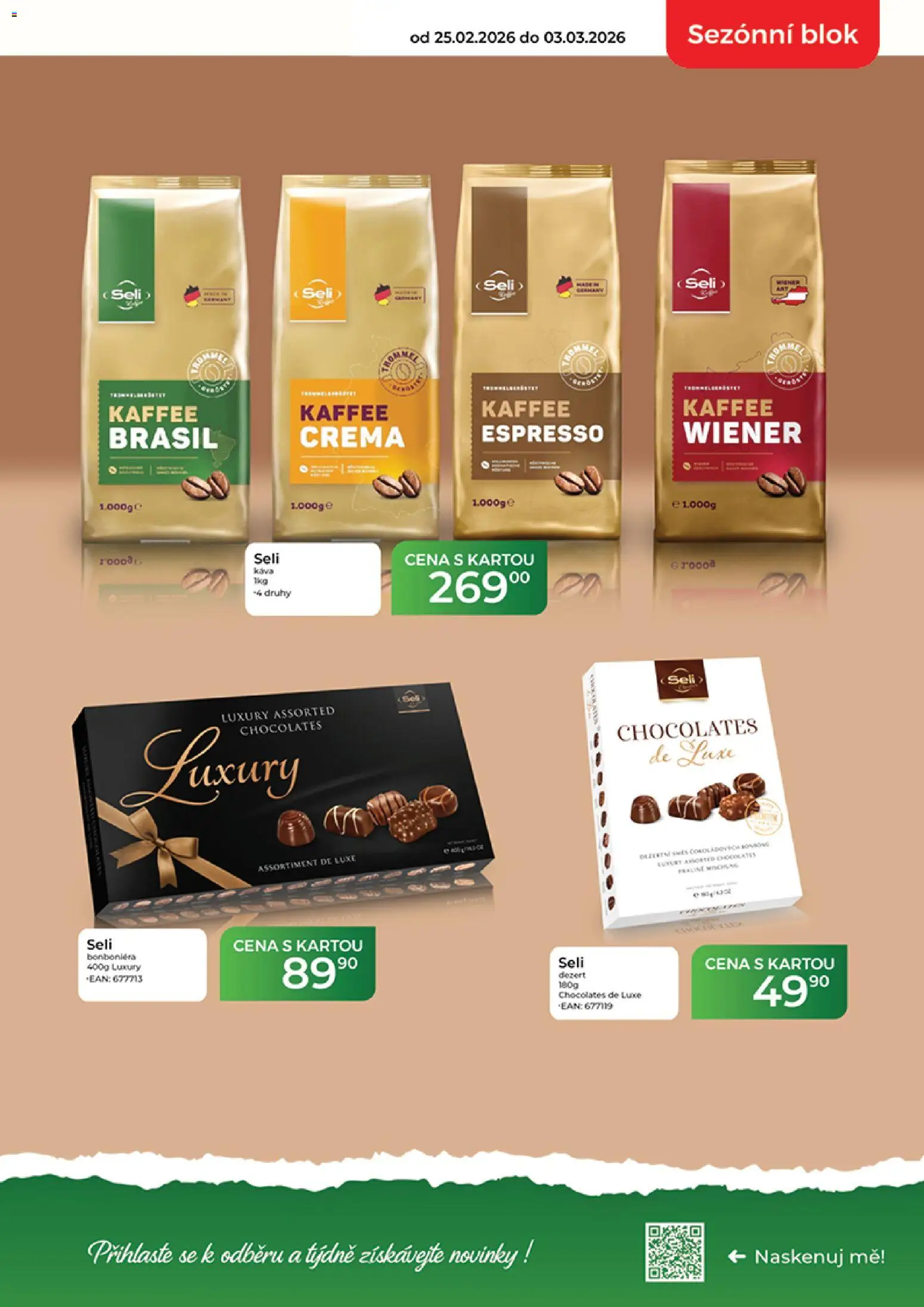 Tamda Foods leták od 25.02.2026 | Strana: 3 | Produkty: Bonboniéra, Blok, Crema