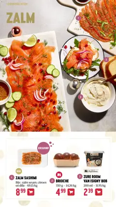 ZALM SASHIMI, Bijv.: zalm sesam, citroen en dille - Voorbeeld van een folder van Delhaize, geldig van 13.11.2025 | Pagina: 14