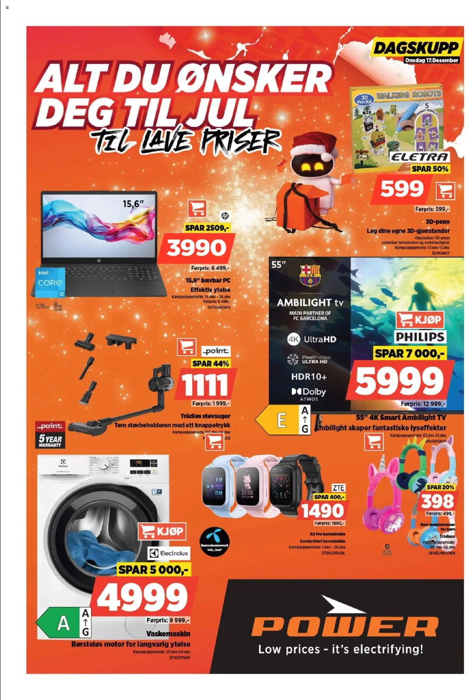 {H1} | Side: 1 | Produkter: Pc, Thon en boite, Vaskemaskin, Støvsuger