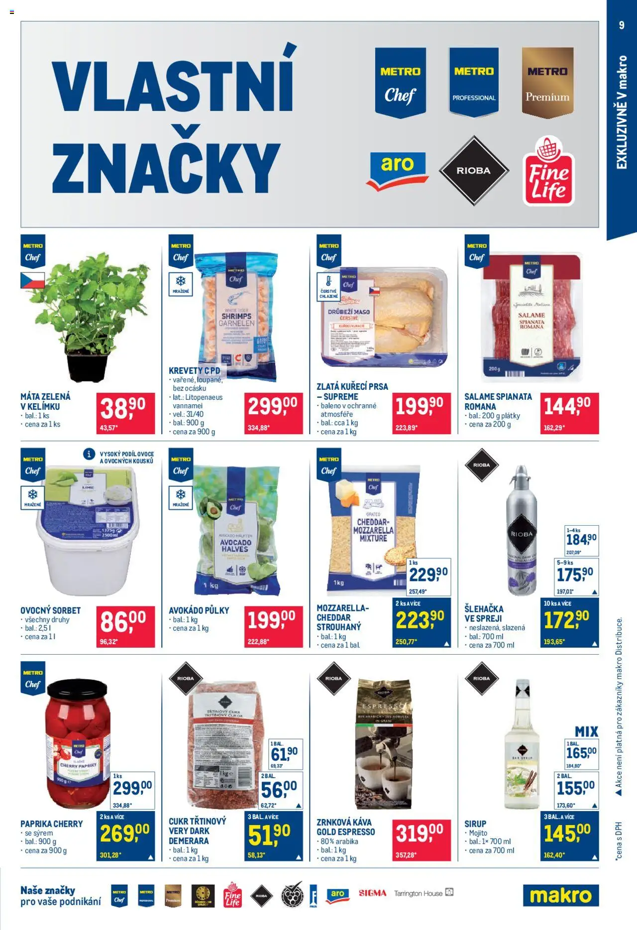 Makro leták - Pro milovníky jídla od 27.08.2025 | Strana: 9 | Produkty: Paprika, Mojito, Zrnková káva, Mozzarella