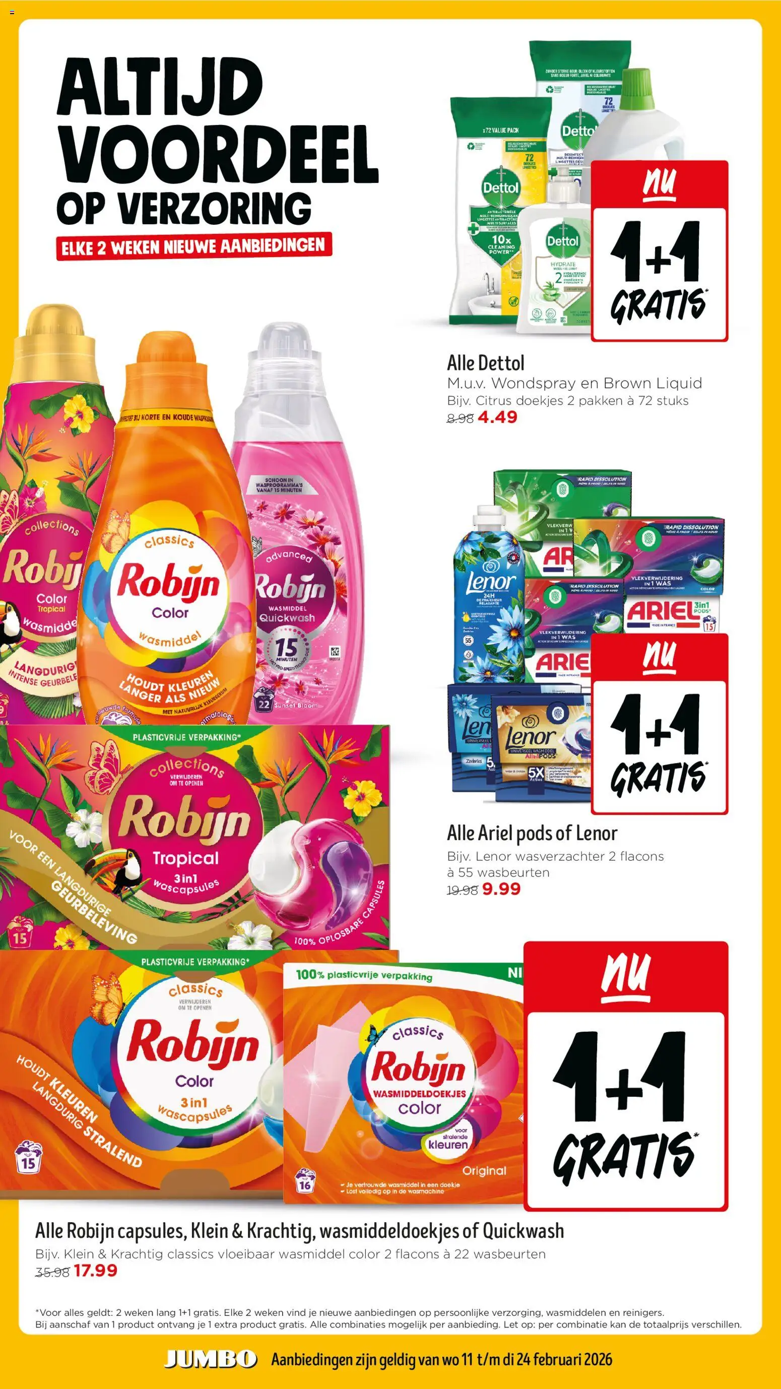 {H1} | Pagina: 23 | Producten: Wasmiddel, Wasverzachter, Robijn, Ostyalap